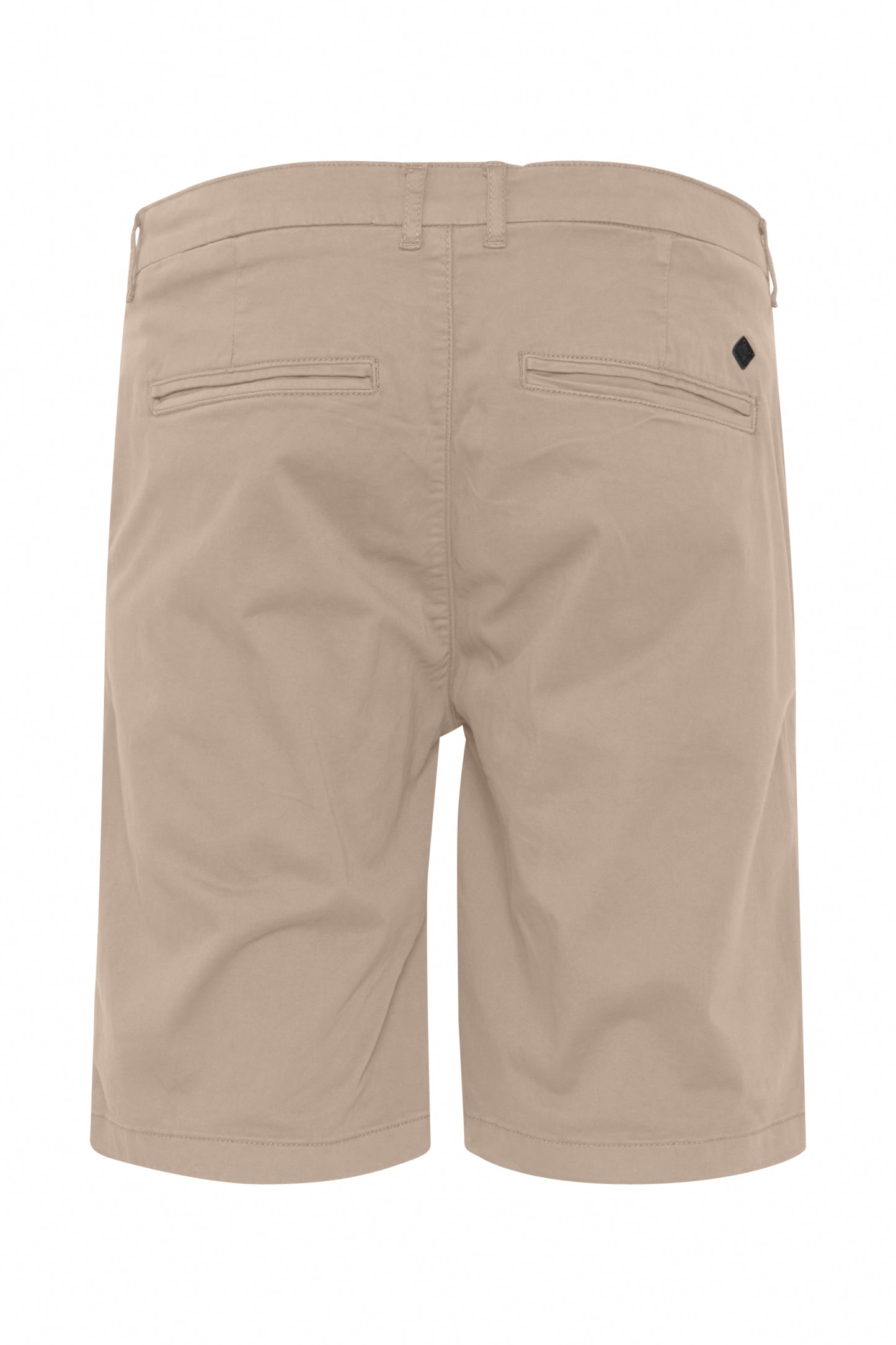 Cotton Blend Smart Chino Shorts - Stone