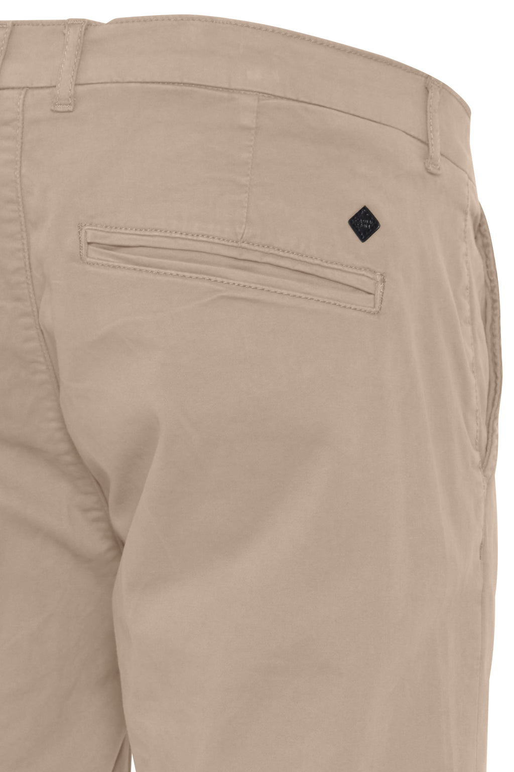 Cotton Blend Smart Chino Shorts - Stone