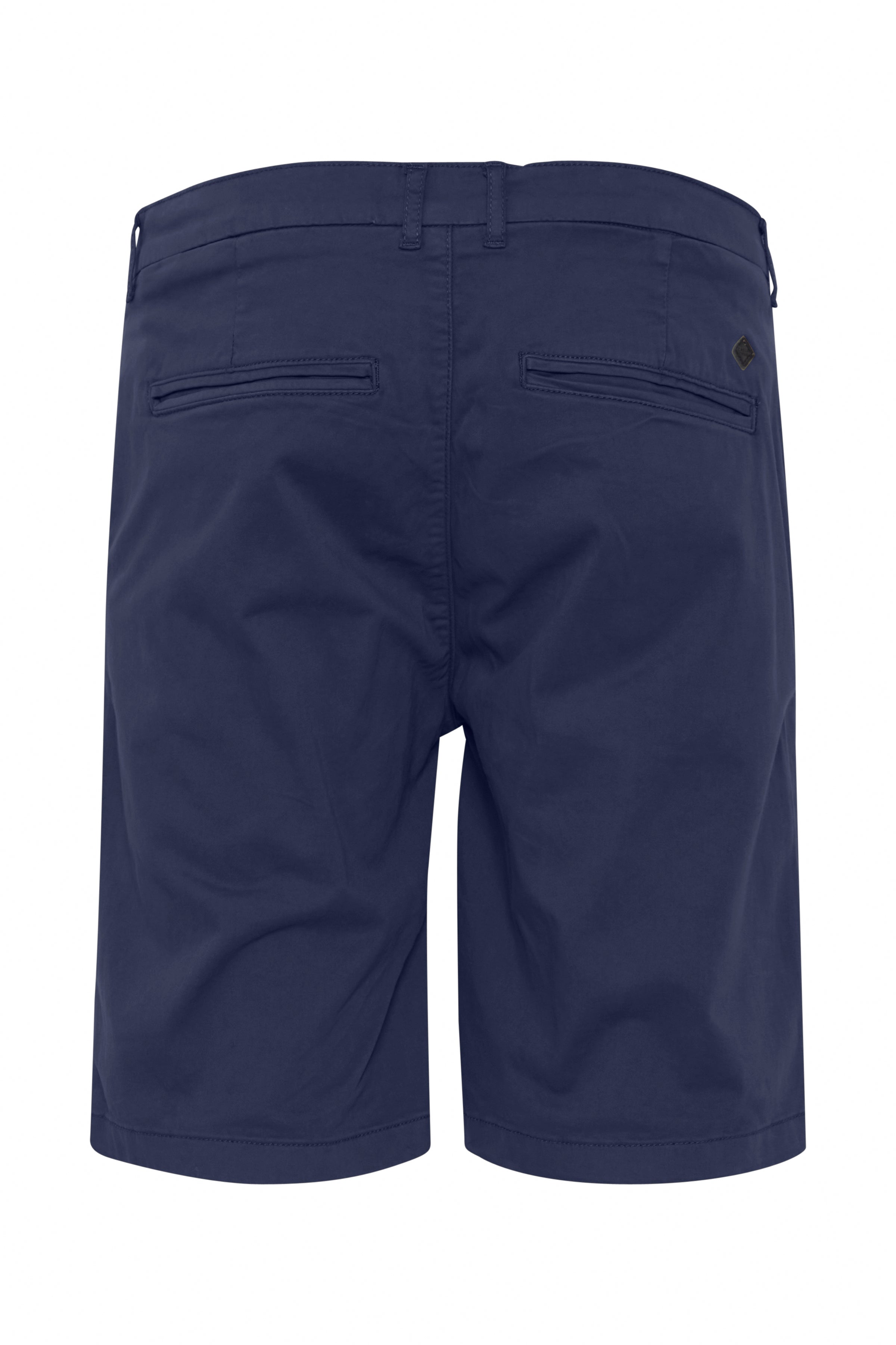 Cotton Blend Smart Chino Shorts - Navy