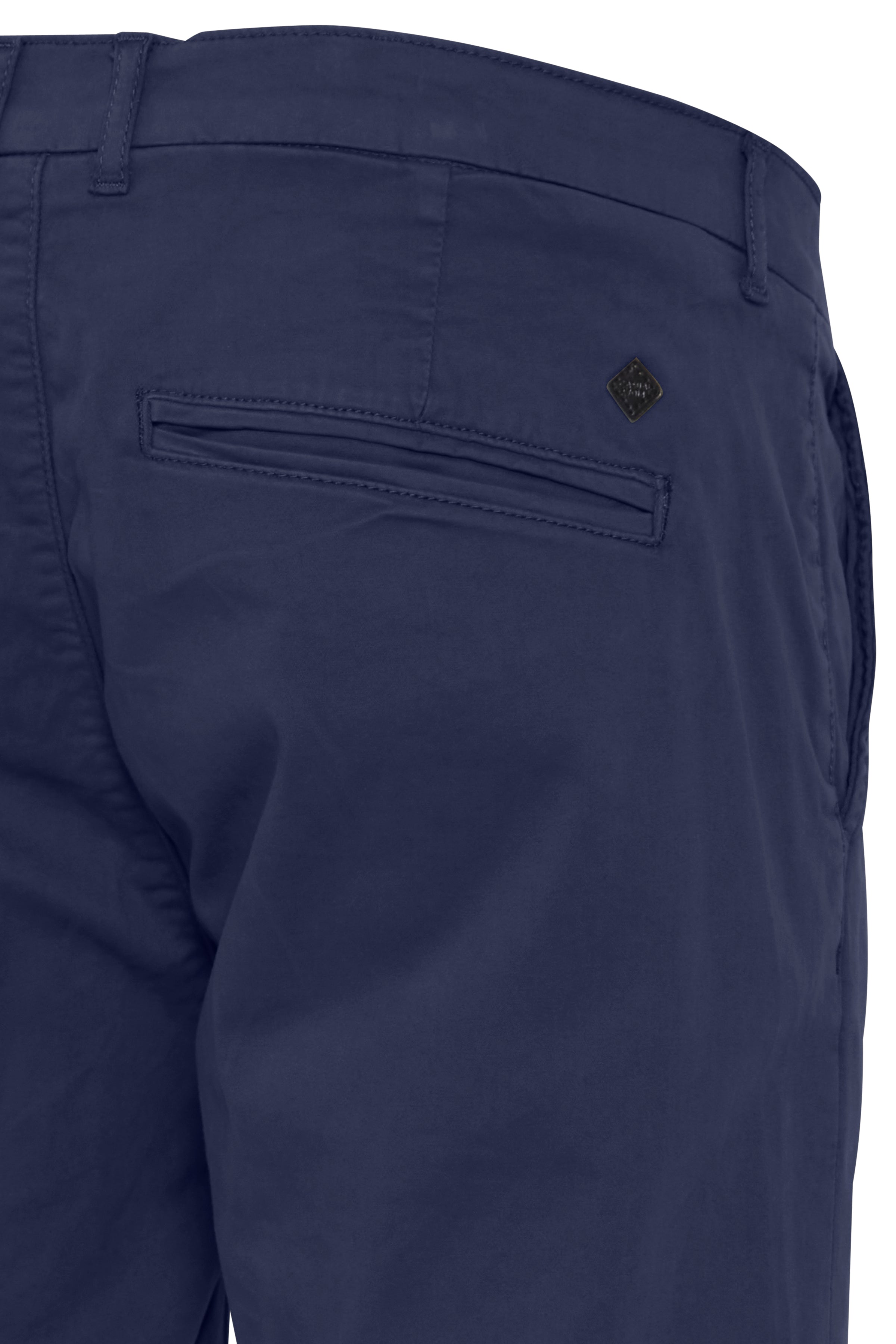 Cotton Blend Smart Chino Shorts - Navy