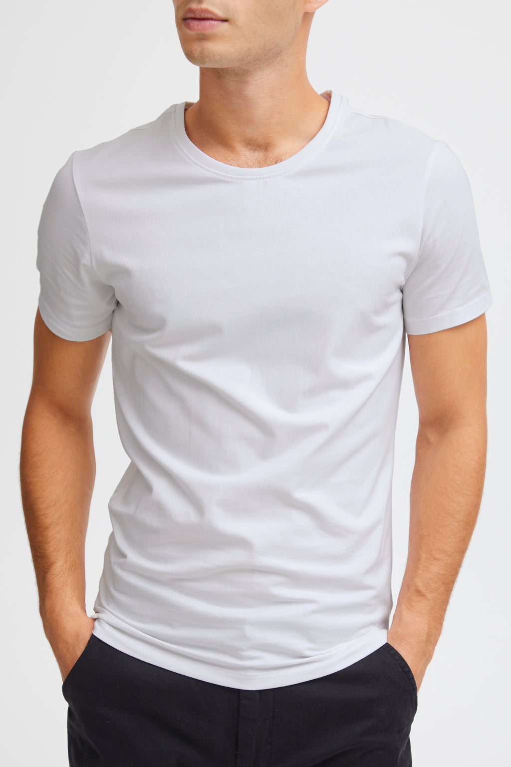 CFDAVIDE Plain Slim Tee - White