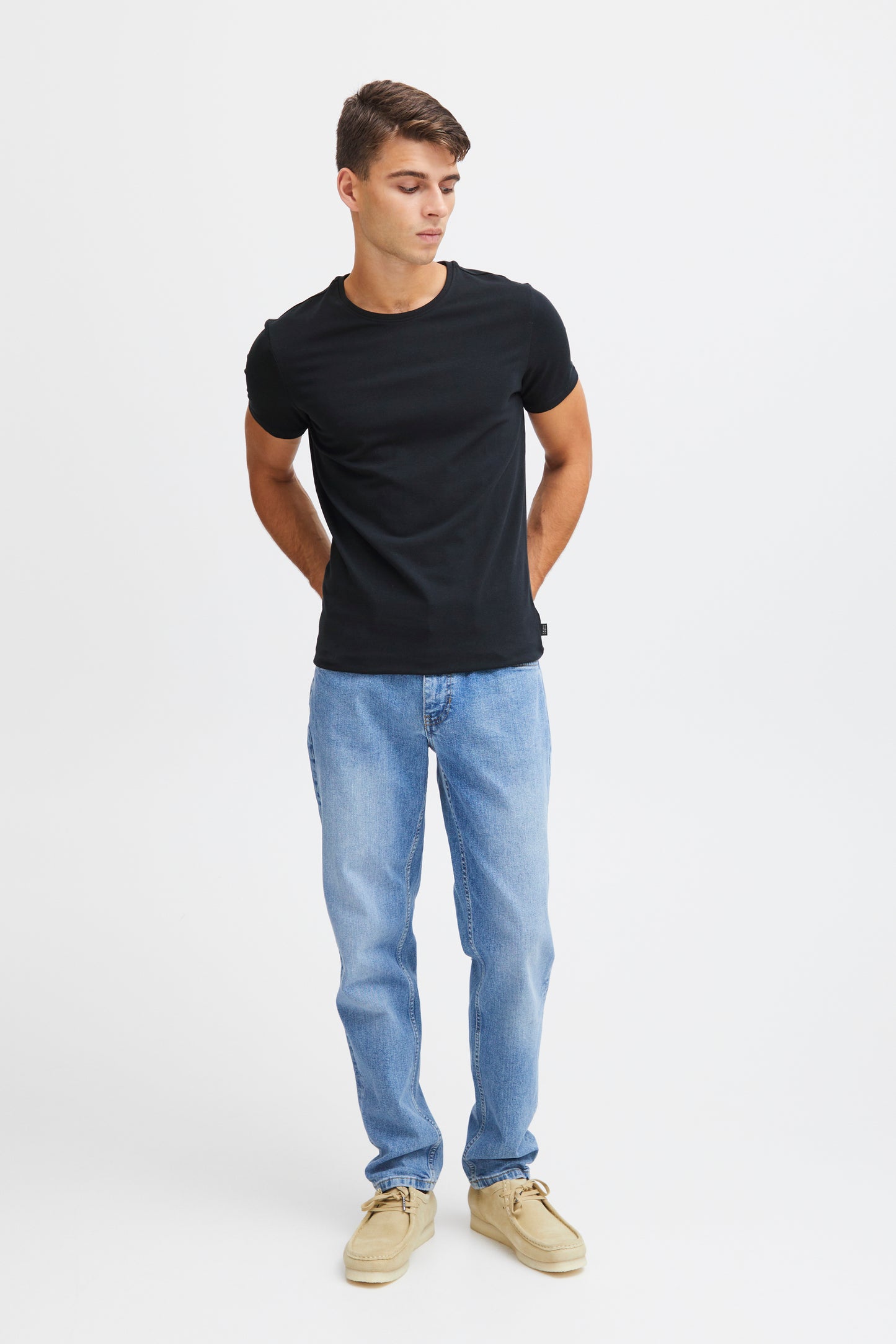 CFDAVIDE Plain Slim Tee - Navy