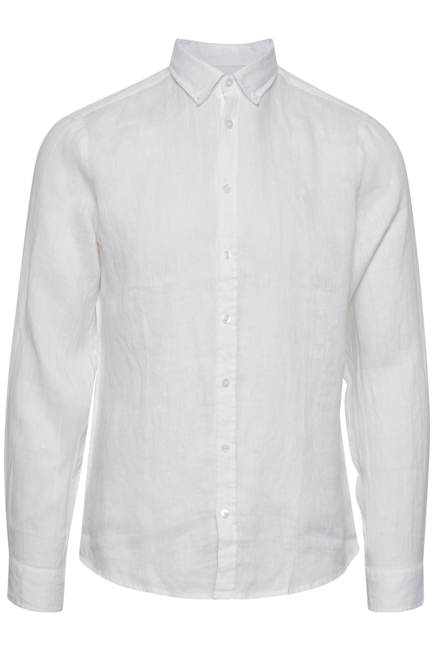 CFANTON Linen Long Sleeve Shirt - White