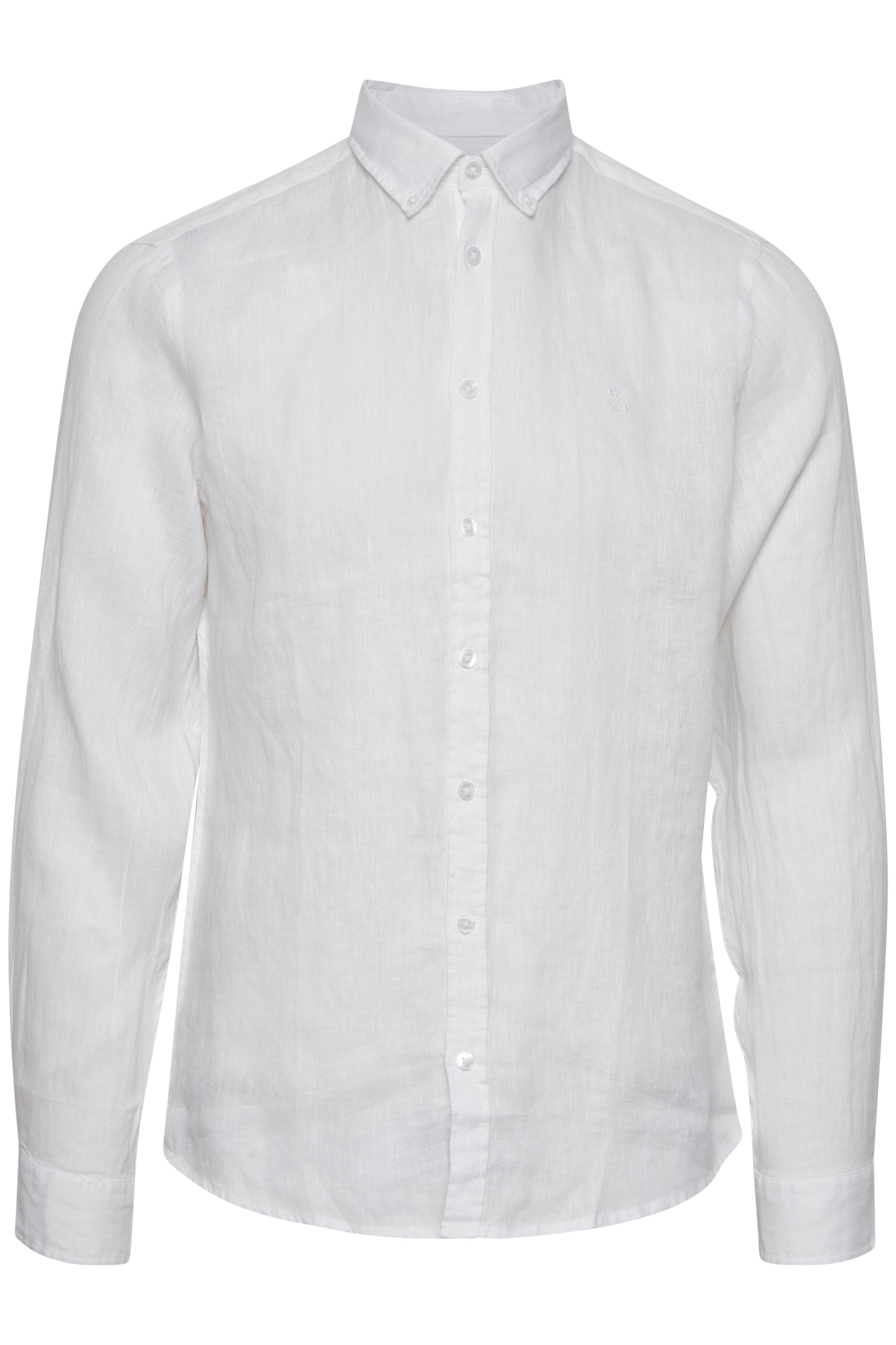 CFANTON Linen Long Sleeve Shirt - White