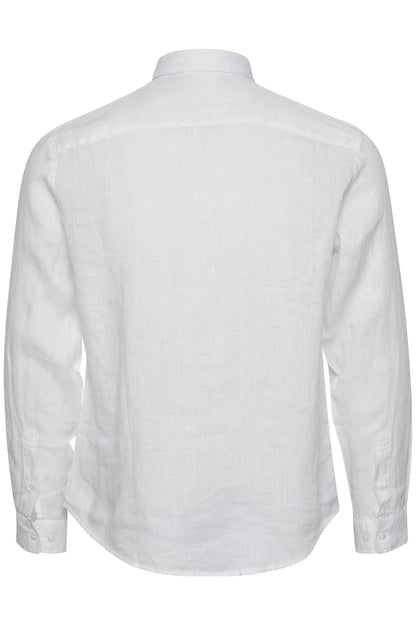 CFANTON Linen Long Sleeve Shirt - White