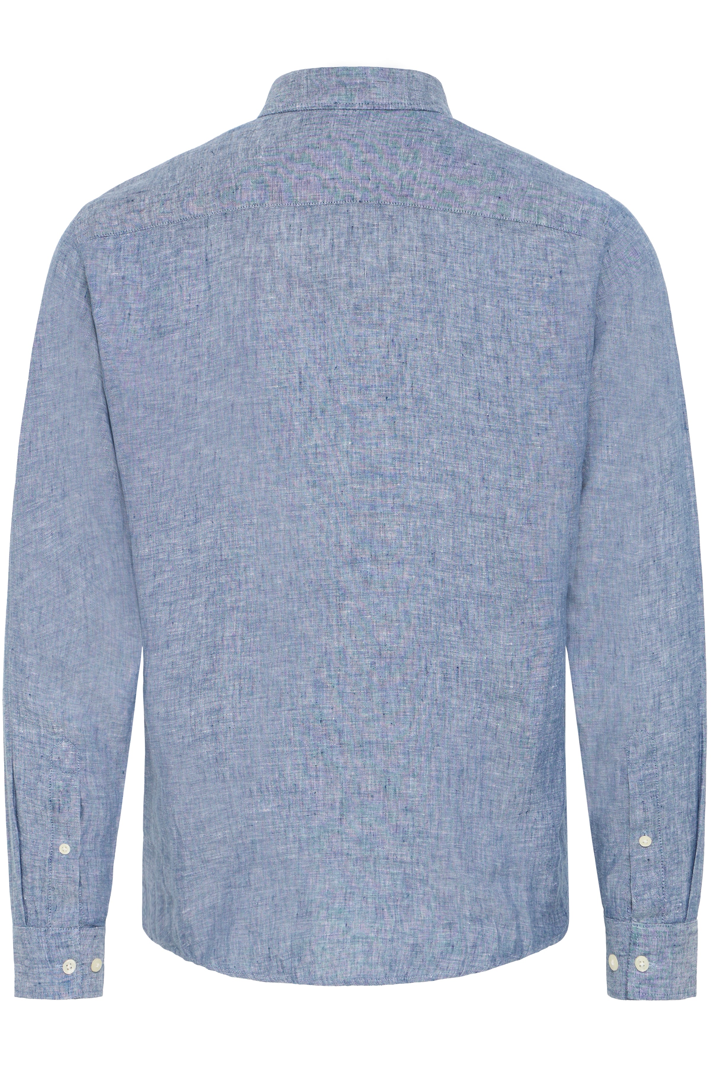 CFANTON Linen Long Sleeve Shirt - Sky Blue