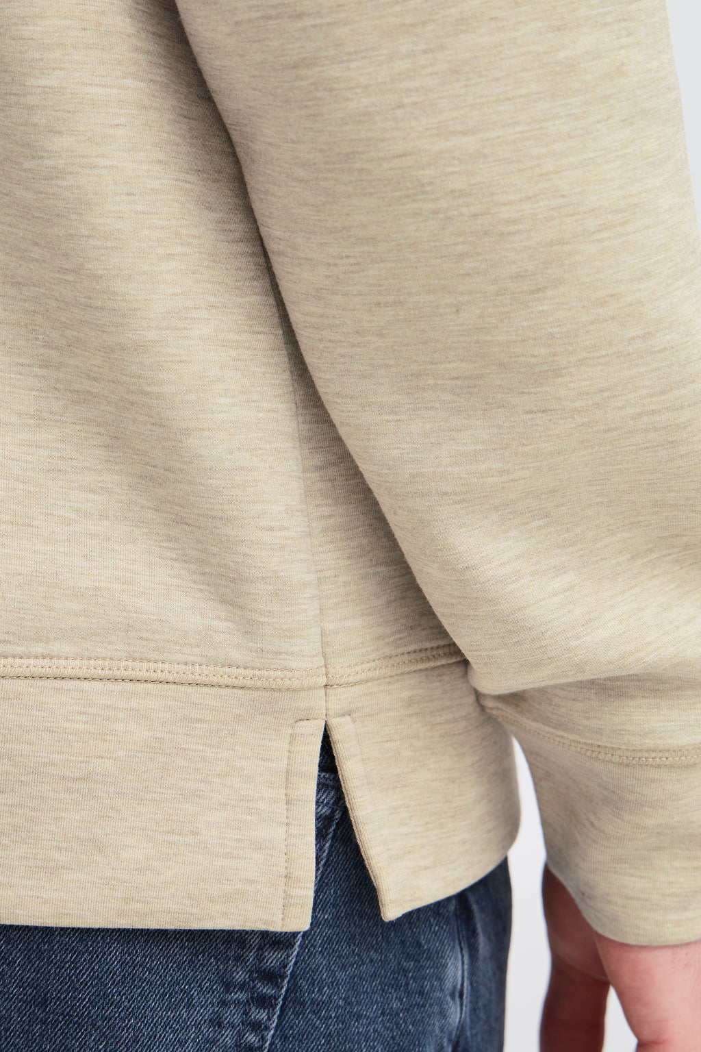 CFSEBASTIAN Quarter Zip Sweatshirt - Beige