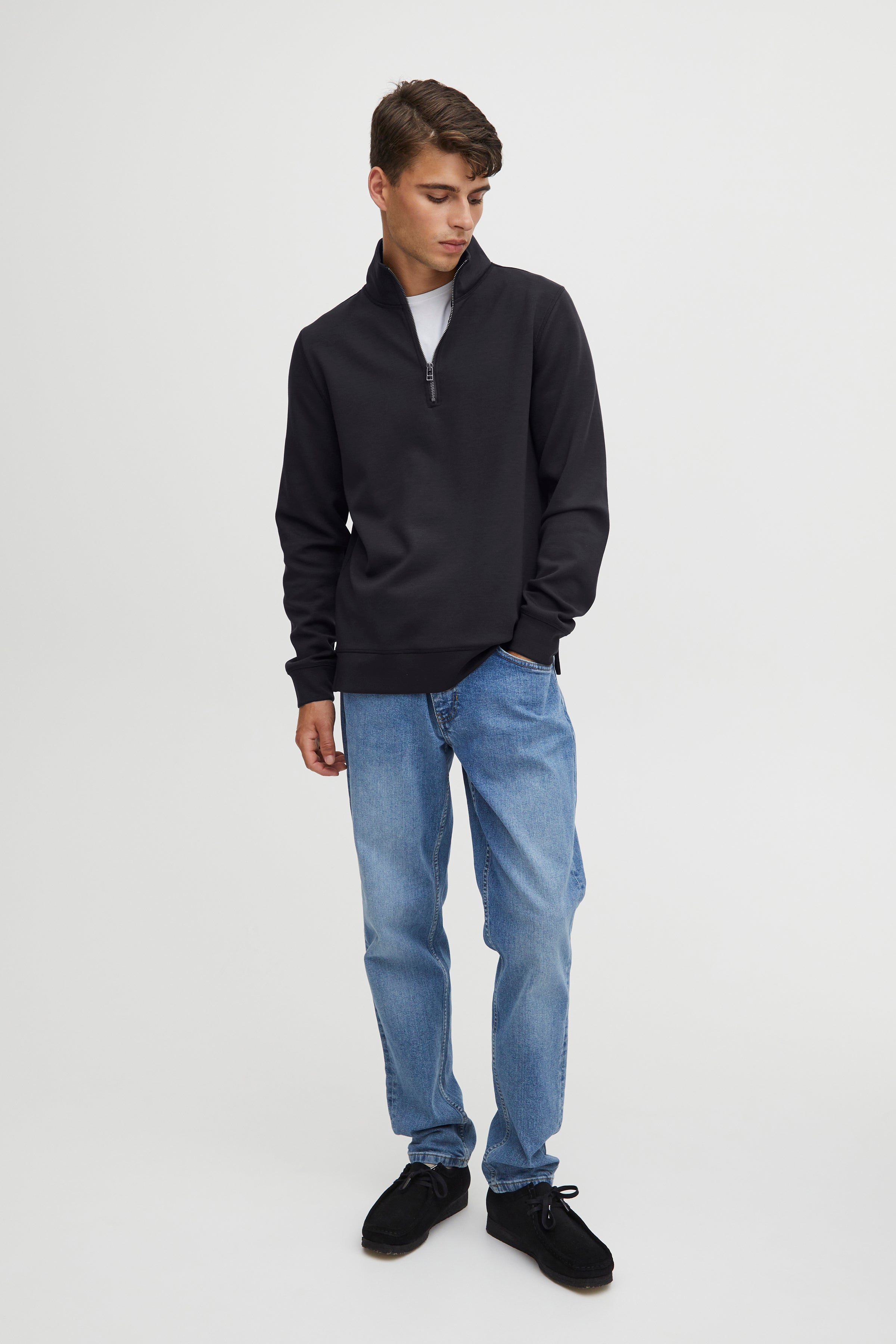 CFSEBASTIAN Quarter Zip Sweatshirt - Navy