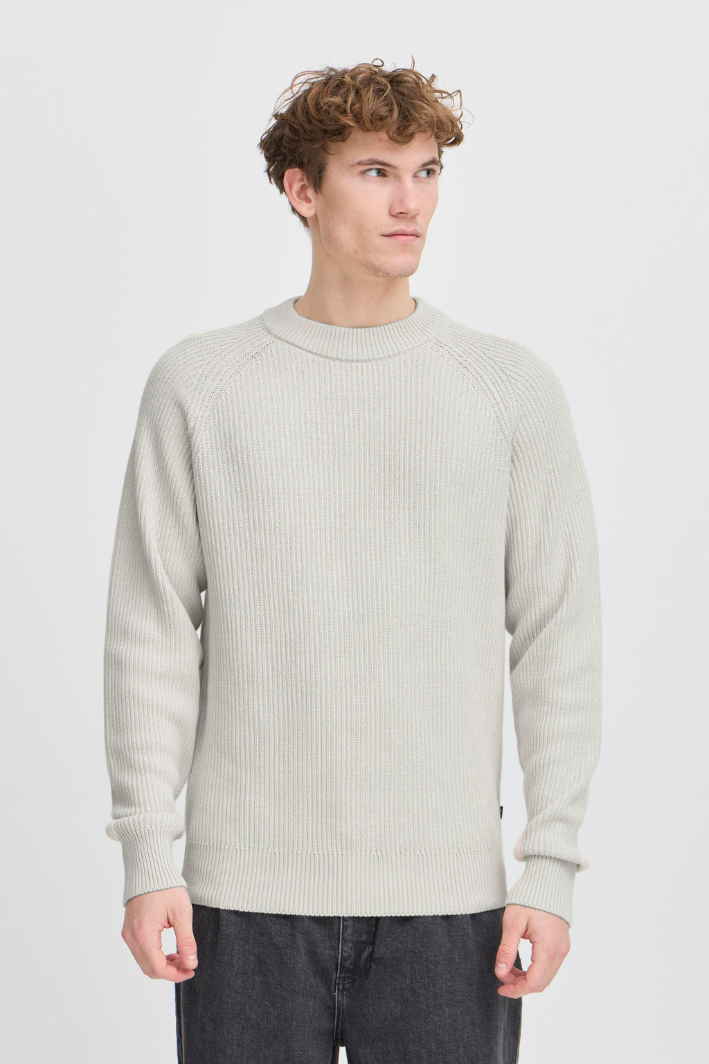 Classic Fine Cable Knit Cotton Jumper - Ecru