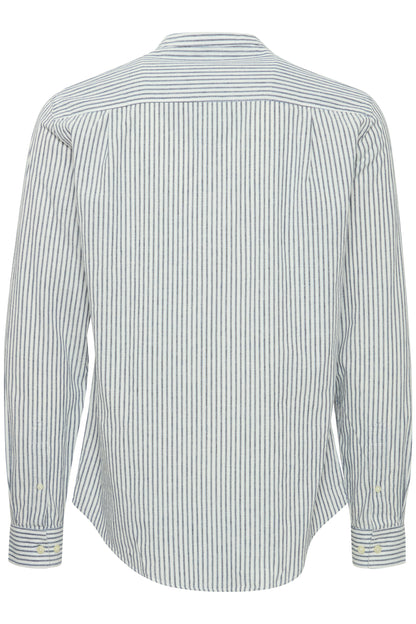 CFANDREW Striped Linen Mix Shirt - Blue