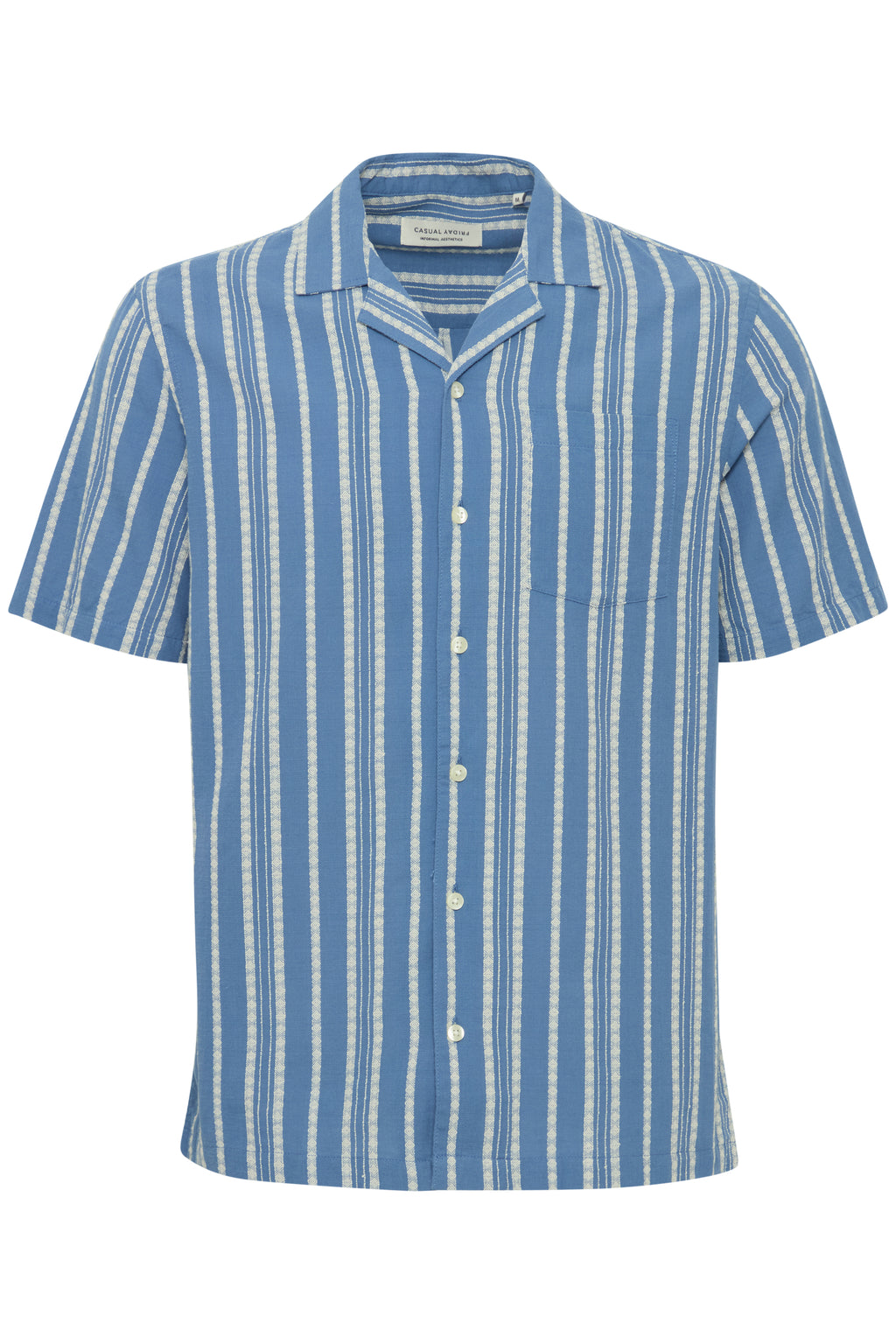 CFMILTON Short Sleeve Stripe Shirt - Blue
