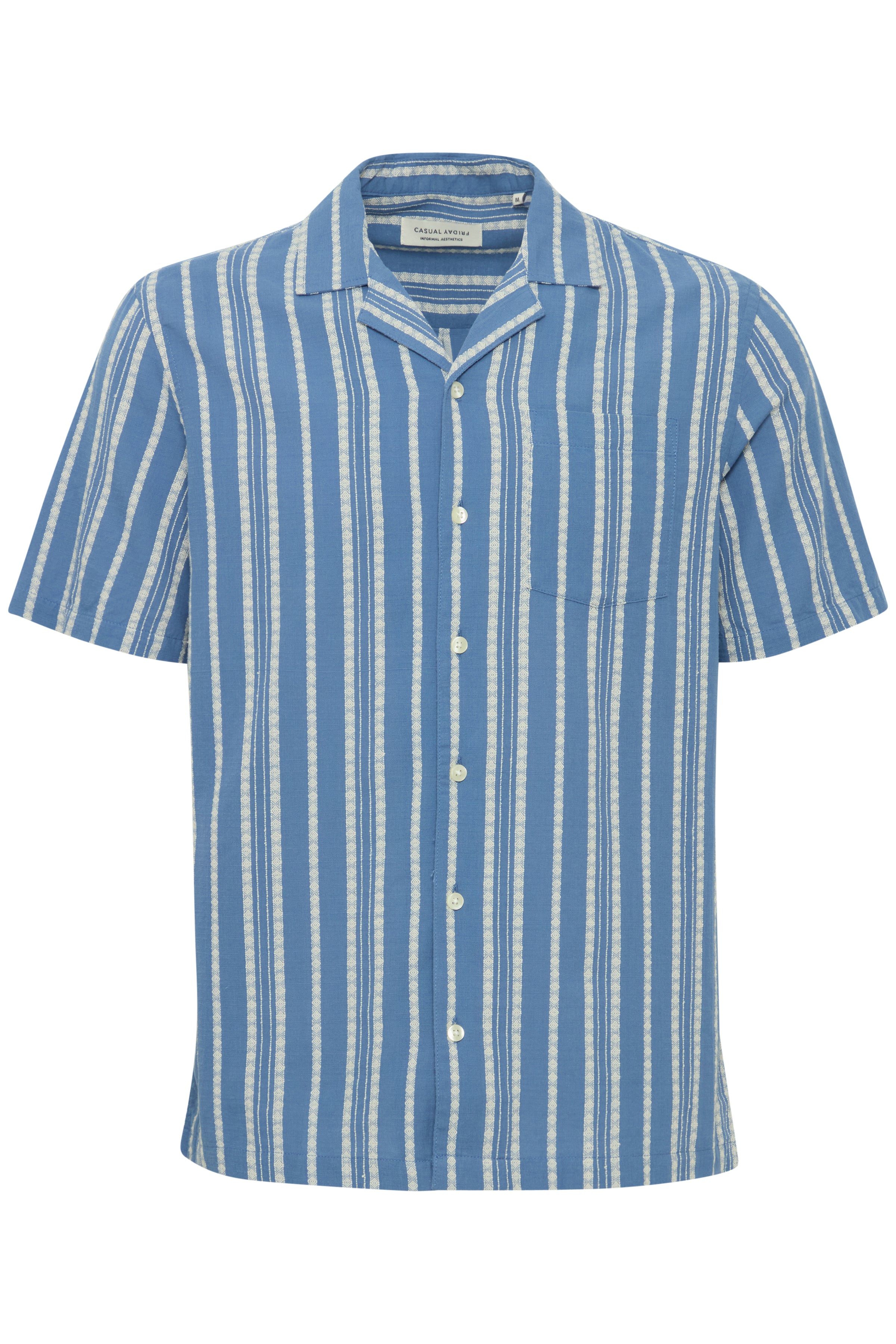 CFMILTON Short Sleeve Stripe Shirt - Blue