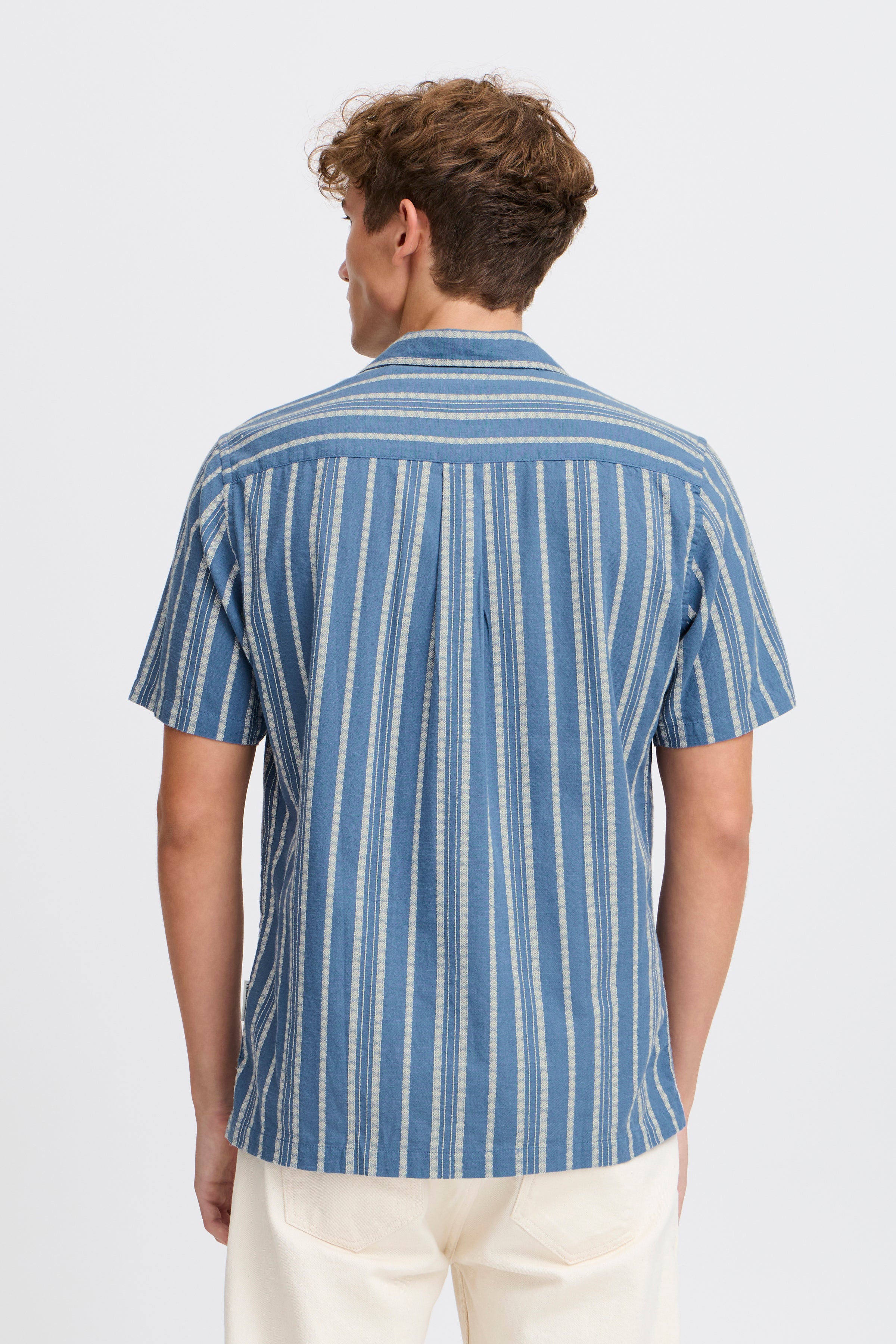 CFMILTON Short Sleeve Stripe Shirt - Blue