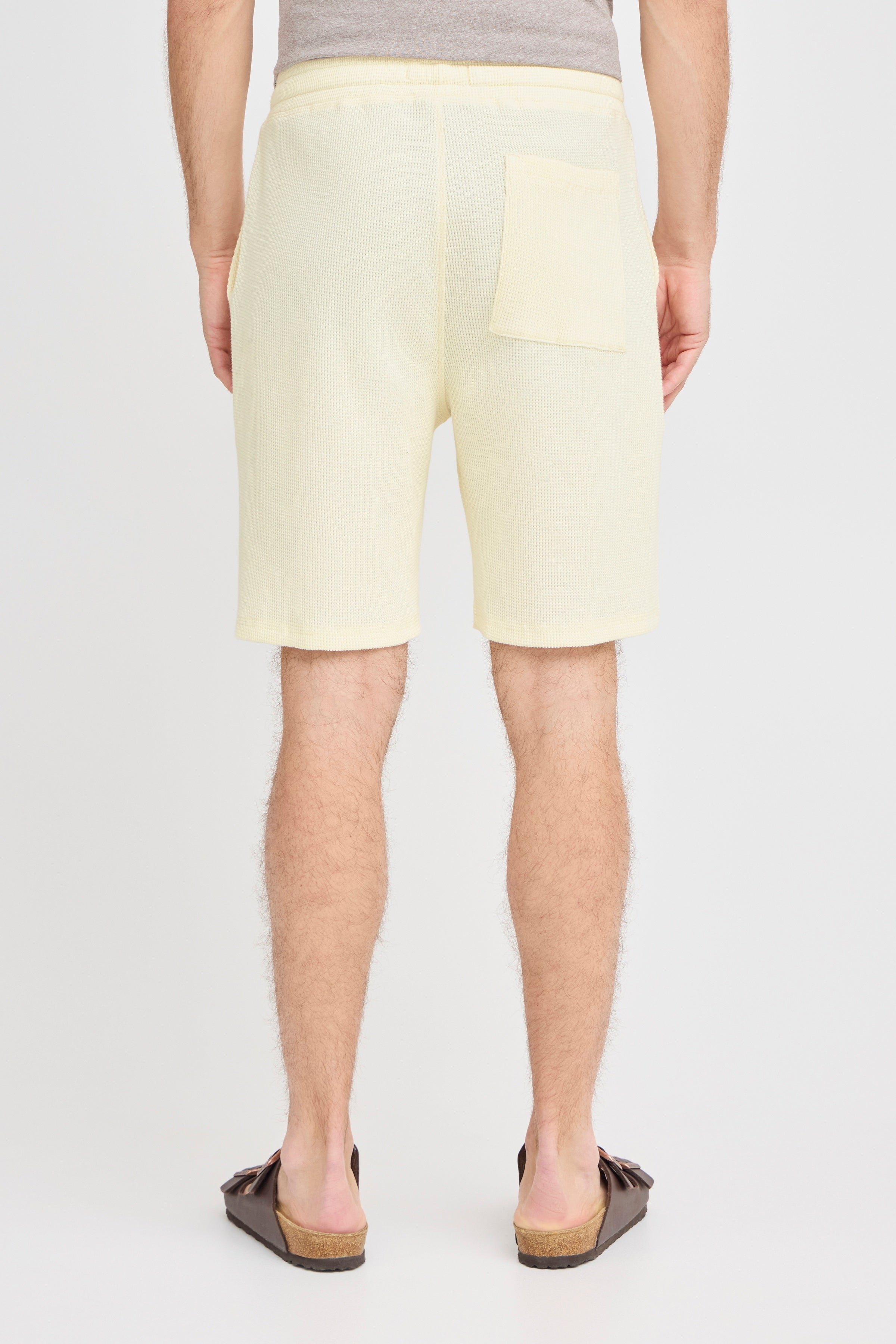 CFULFO210 Waffle Shorts - Cream