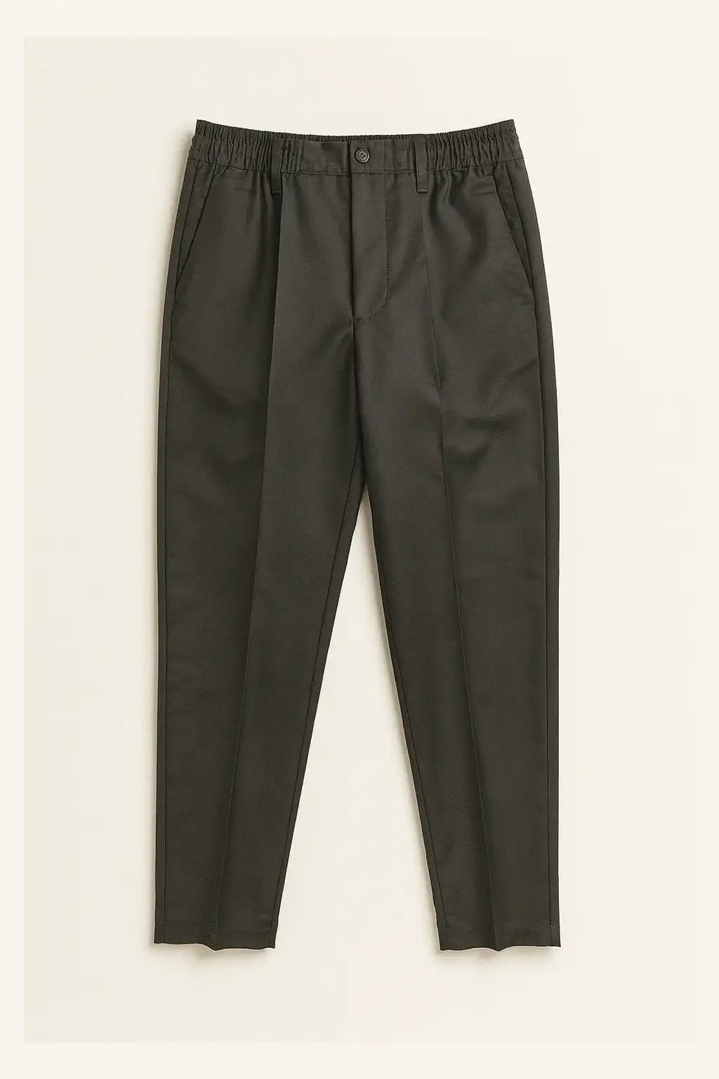 Relaxed Fit Pleated Trousers - Black
