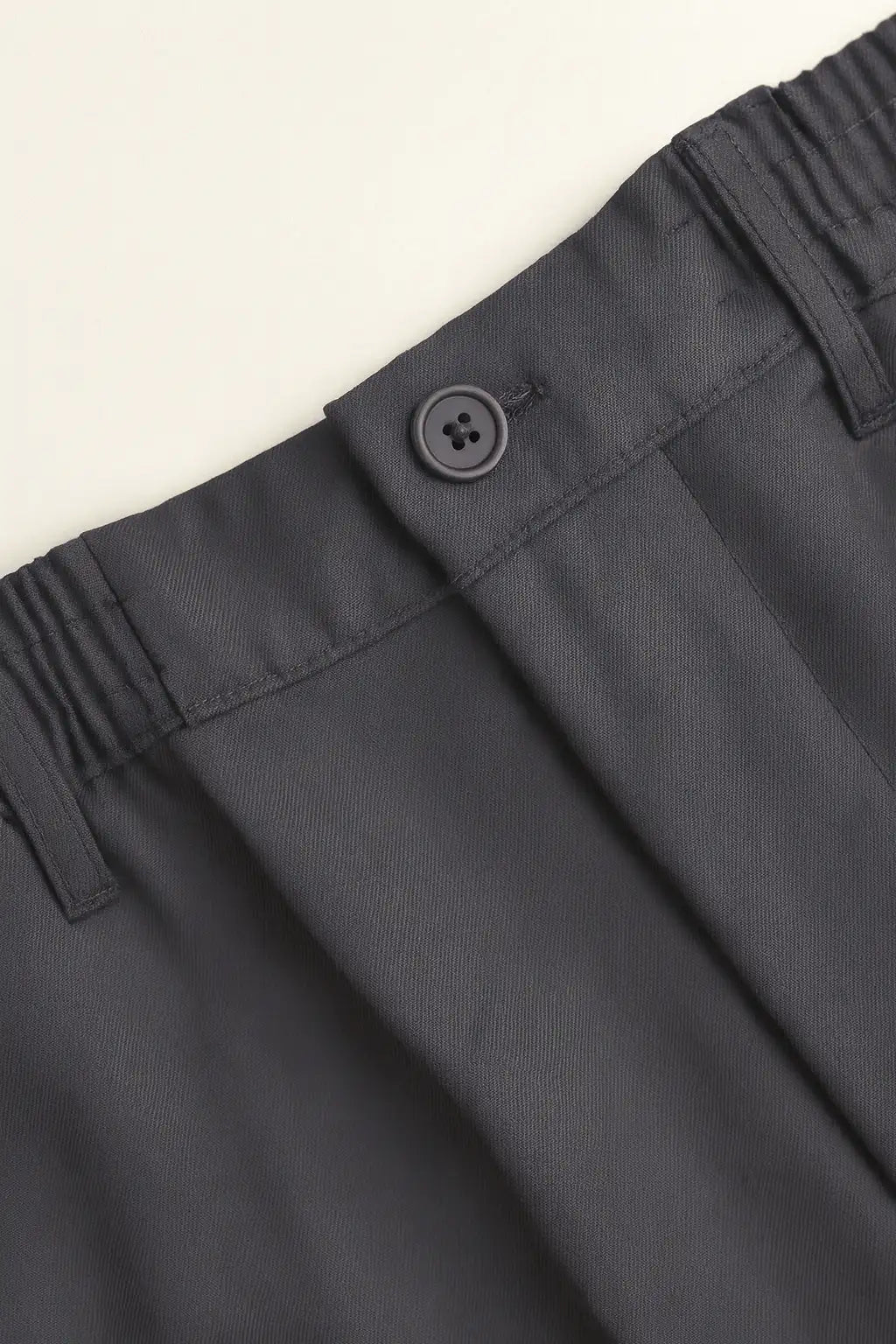 Relaxed Fit Pleated Trousers - Navy