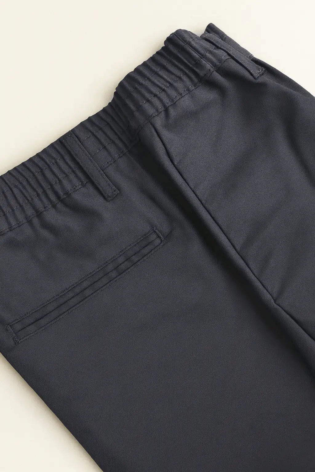 Relaxed Fit Pleated Trousers - Navy