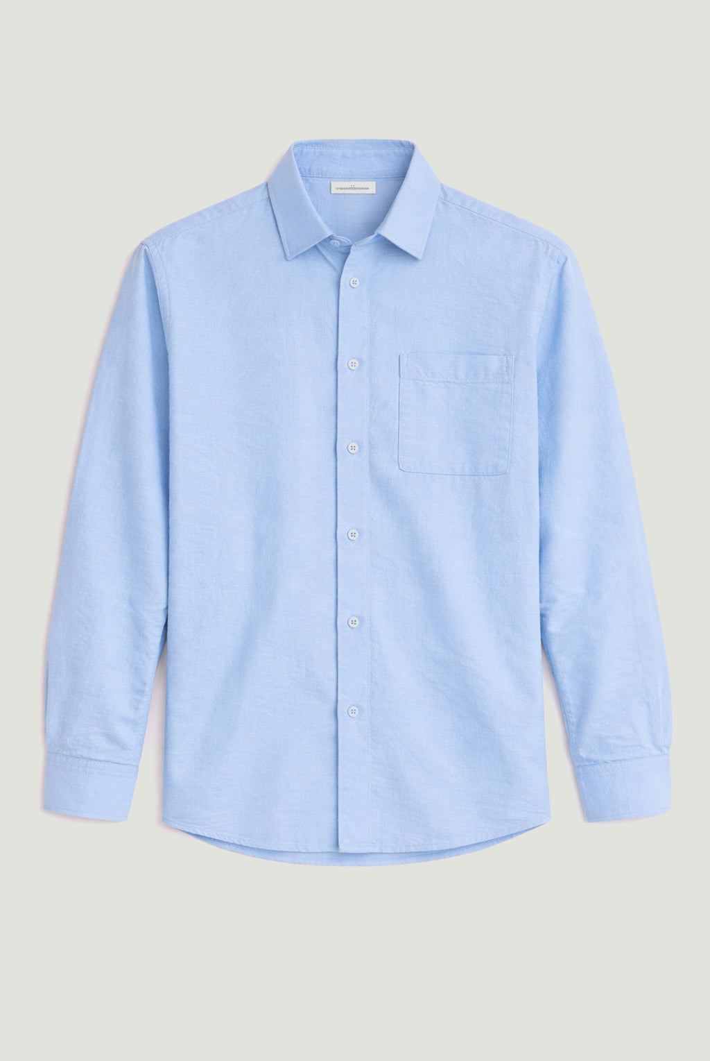 CFAABERG Cotton Basket Weave Shirt - Sky