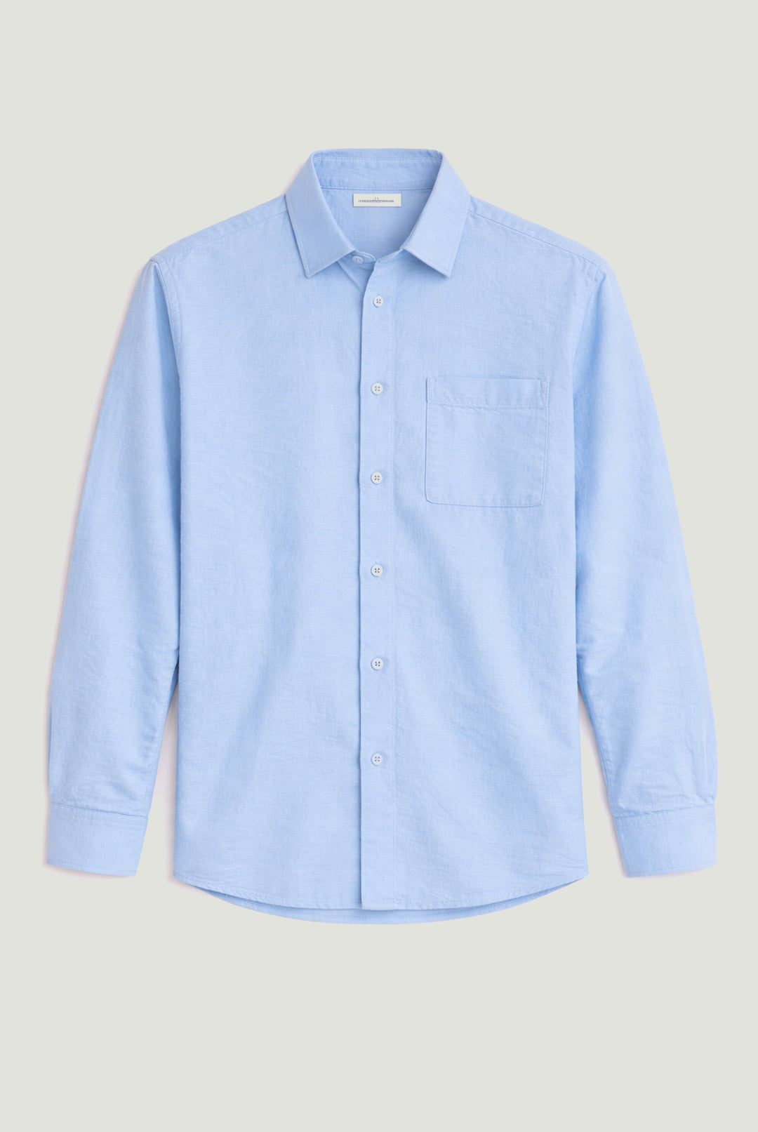 CFAABERG Cotton Basket Weave Shirt - Sky