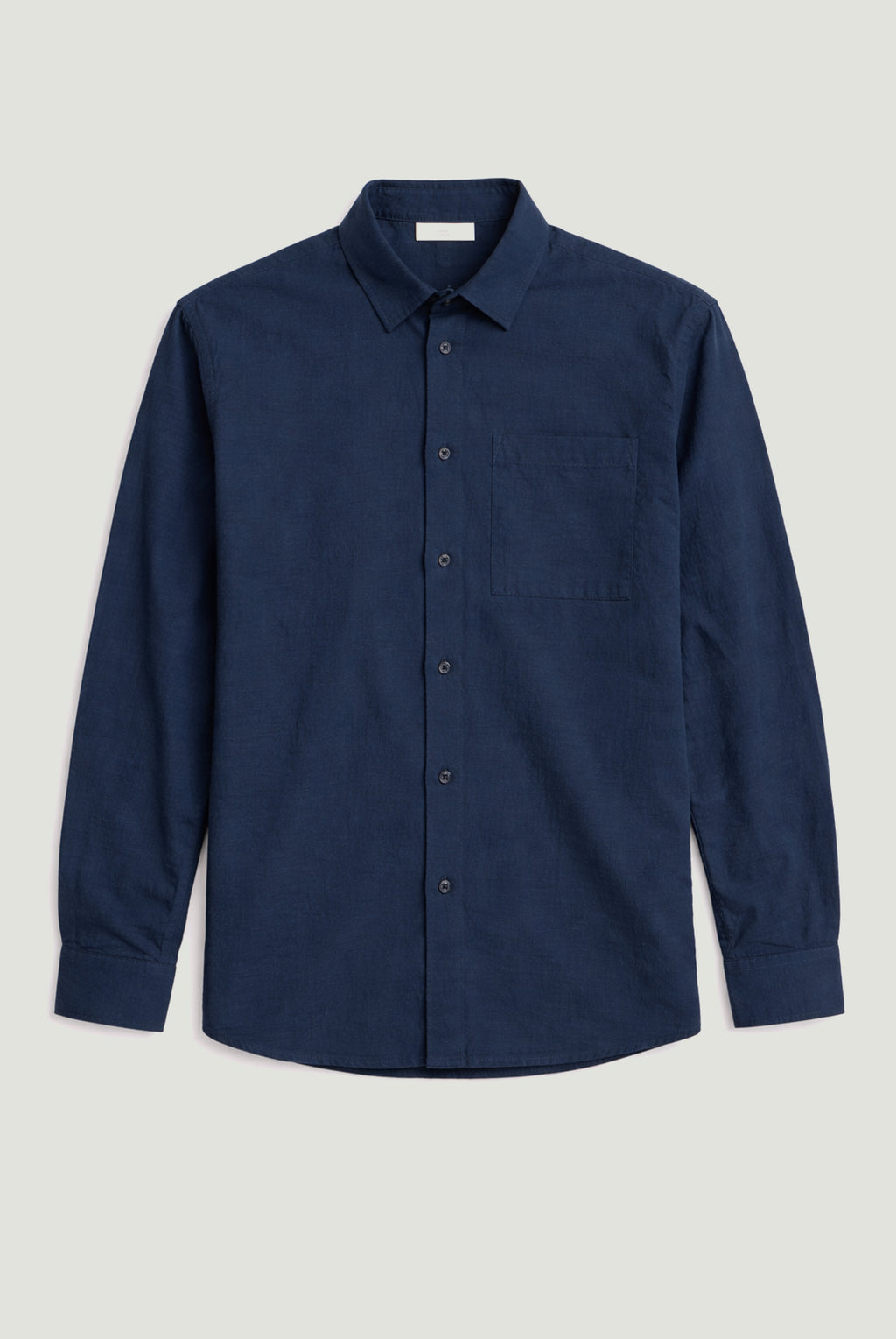 CFAABERG Cotton Basket Weave Shirt - Navy