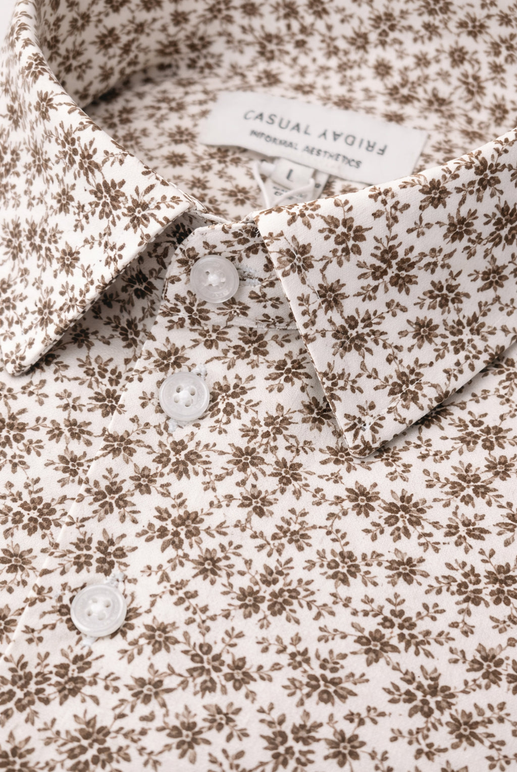 CFLEVIN AOP Floral Shirt - Brown