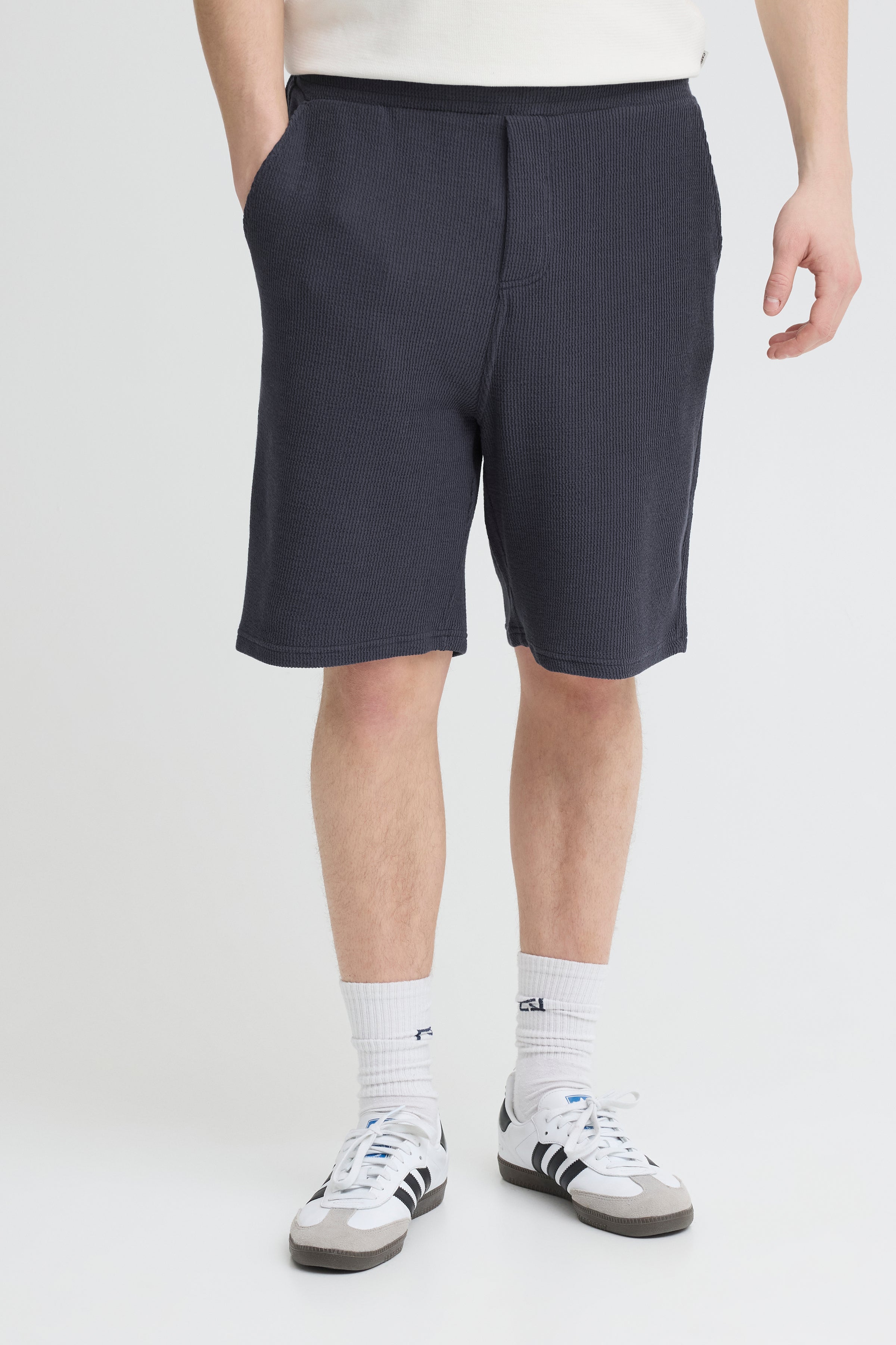 CFARCHER Knitted Stretch Co-Ord Shorts - Navy