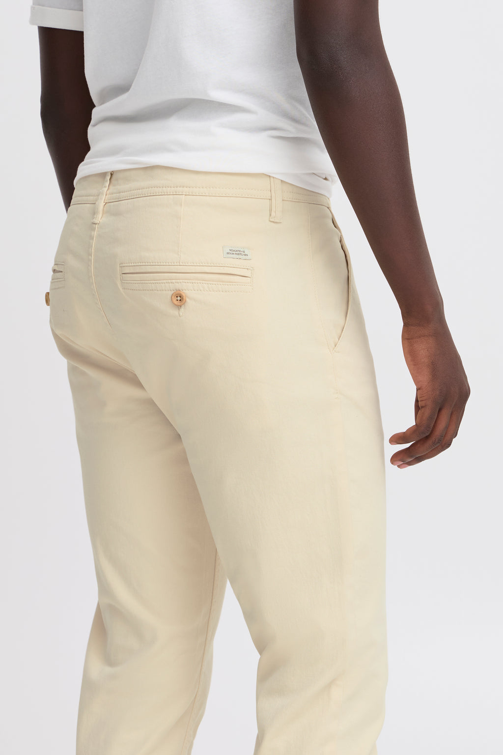Stretch Slim Chinos - Bleached Sand