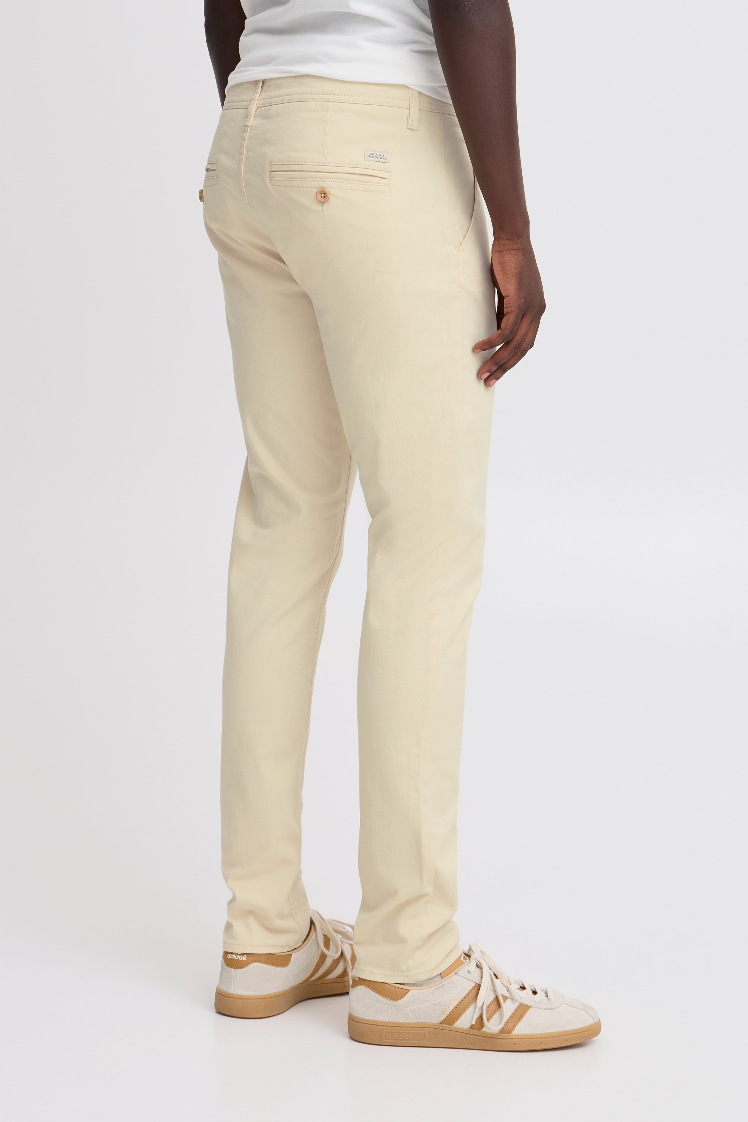 Stretch Slim Chinos - Bleached Sand