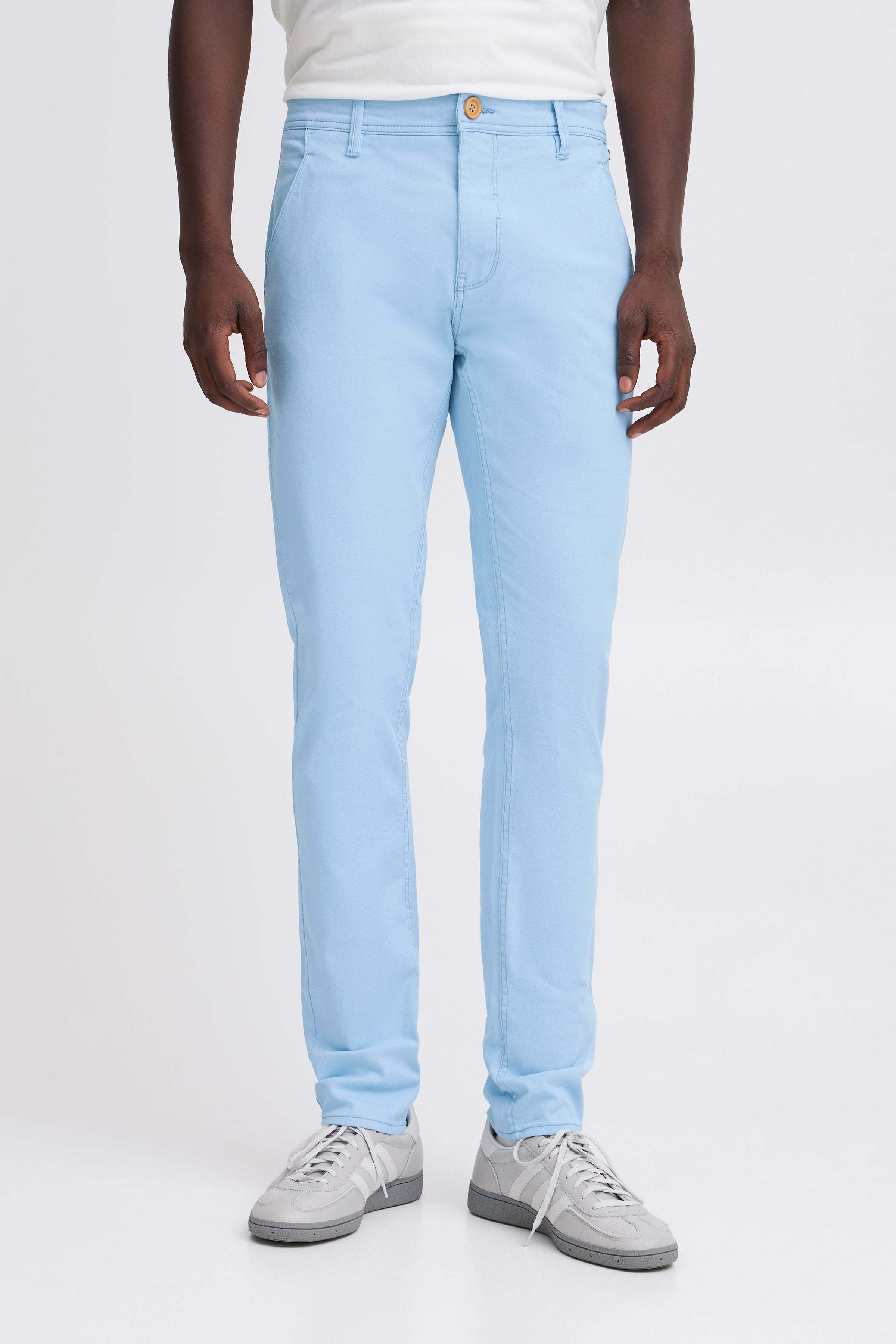 Stretch Slim Chinos - Bluebell