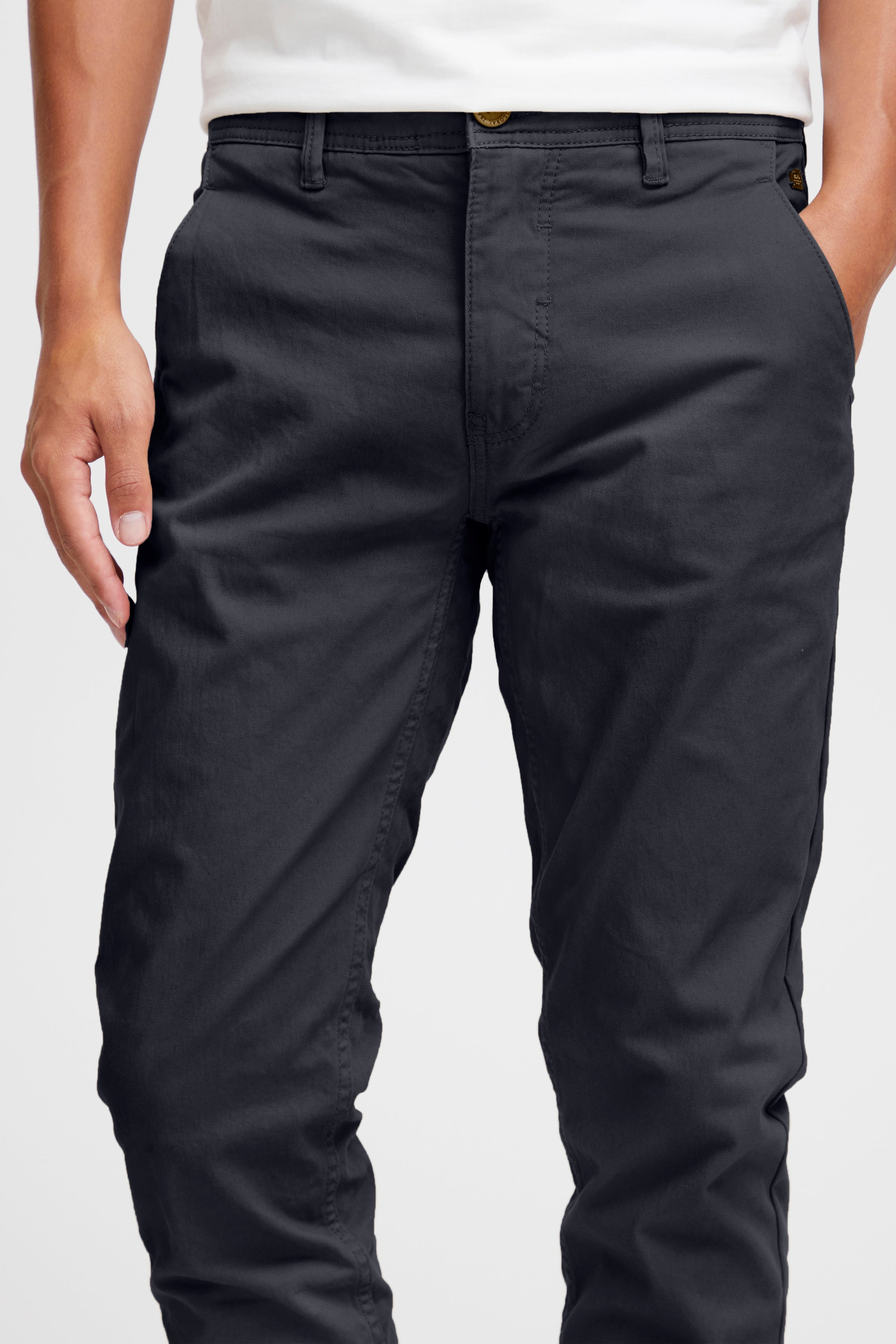Stretch Slim Chinos - Navy