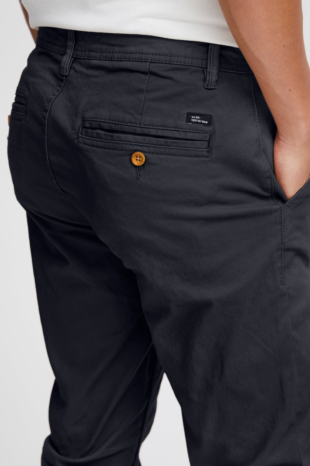 Stretch Slim Chinos - Navy
