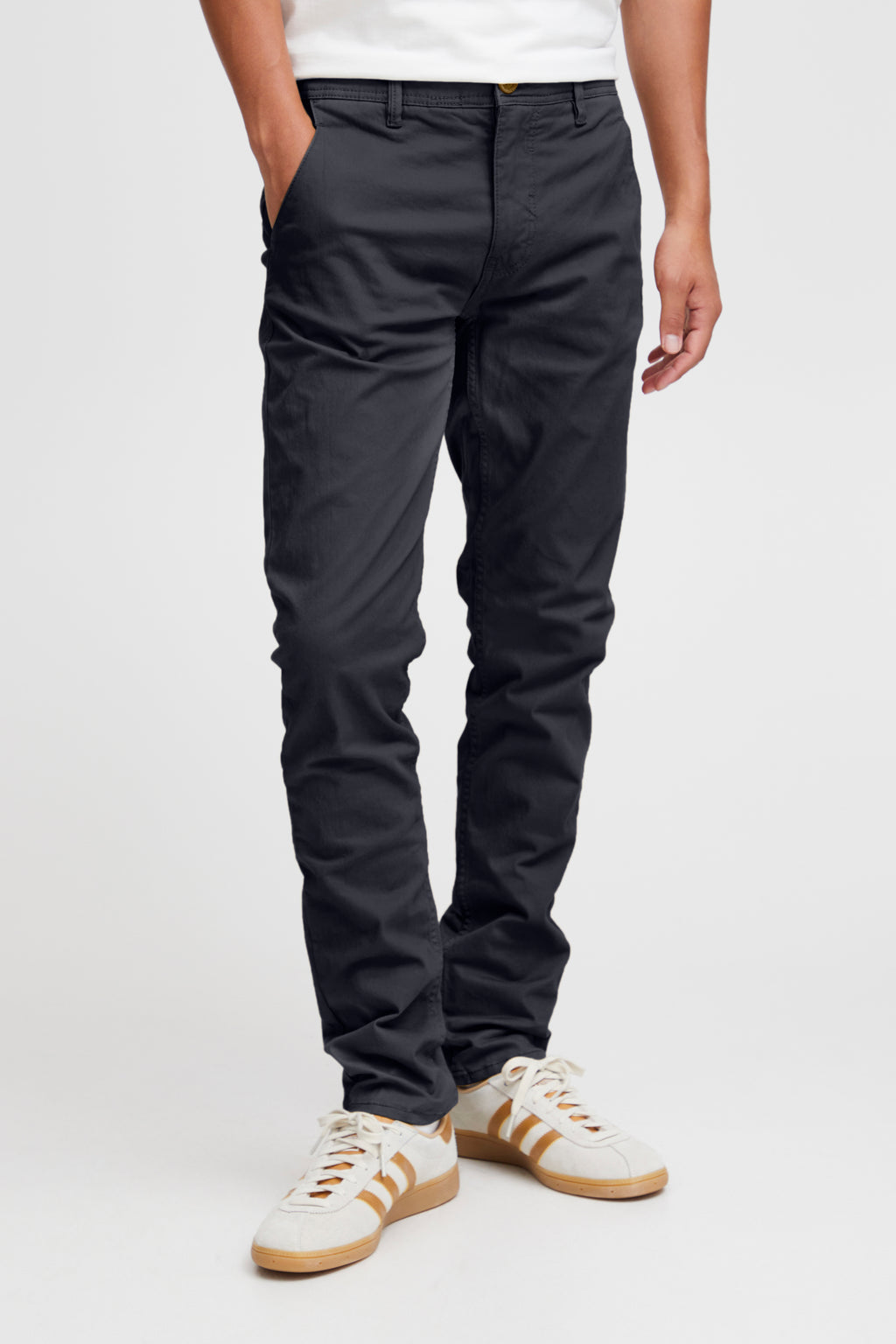 Stretch Slim Chinos - Navy