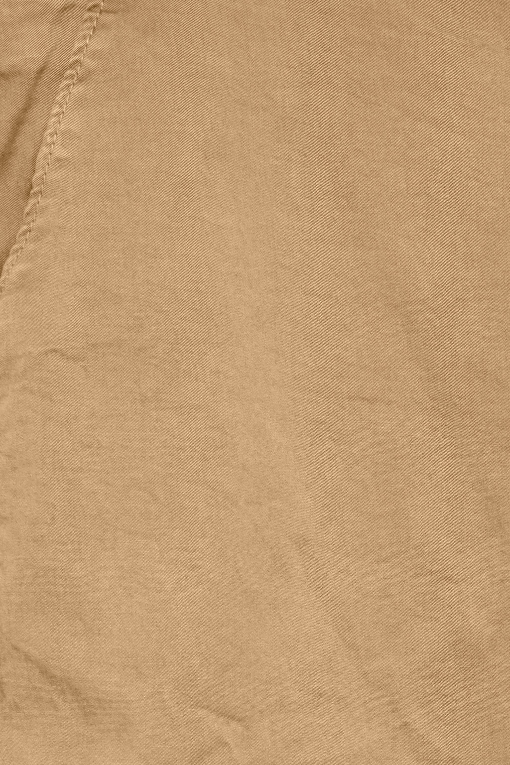 Cotton Blend Chino Shorts - Tan