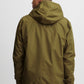 Hooded Lightweight Showerproof Coat - Moss Green