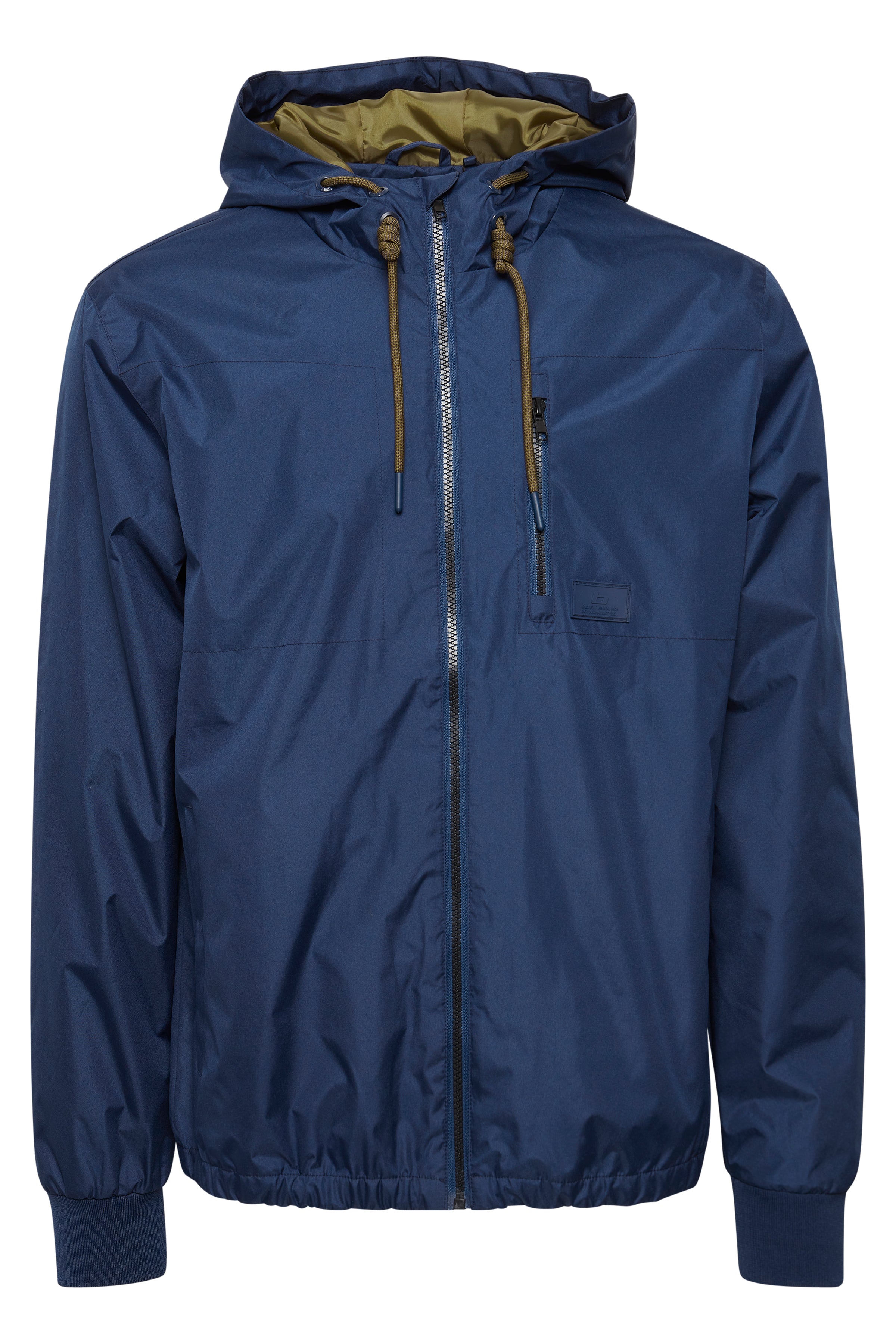 Hooded Lightweight Showerproof Coat - Navy