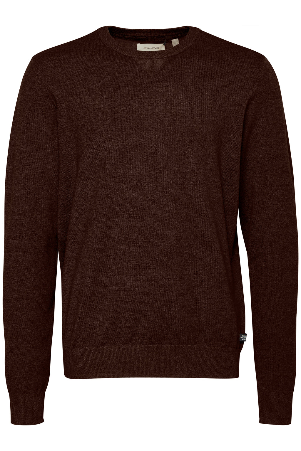 Super-soft Knitted Crew-Neck -Dark Brown