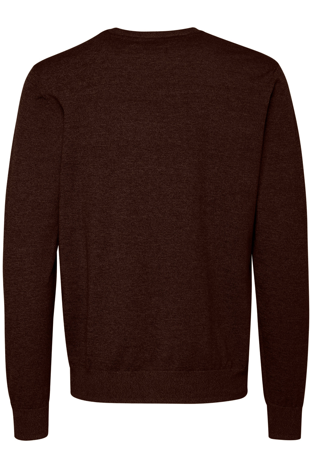 Super-soft Knitted Crew-Neck -Dark Brown