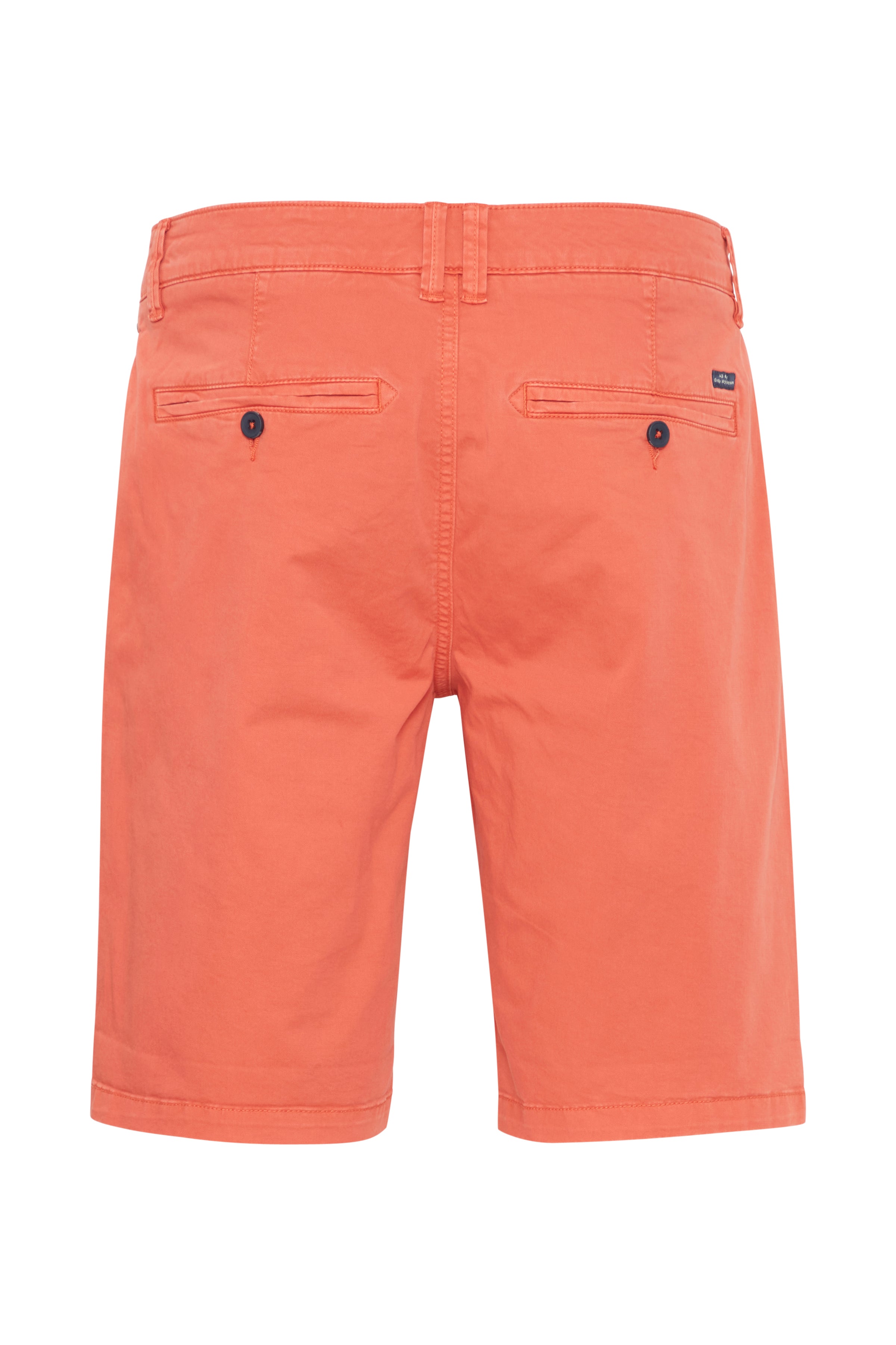 Cotton Blend Chino Shorts - Coral