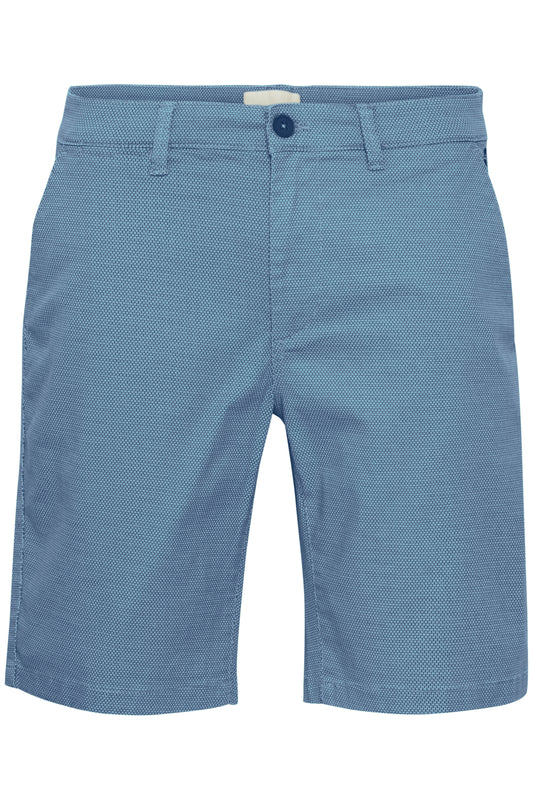 Cotton-Rich Woven Tailored Shorts - Blue