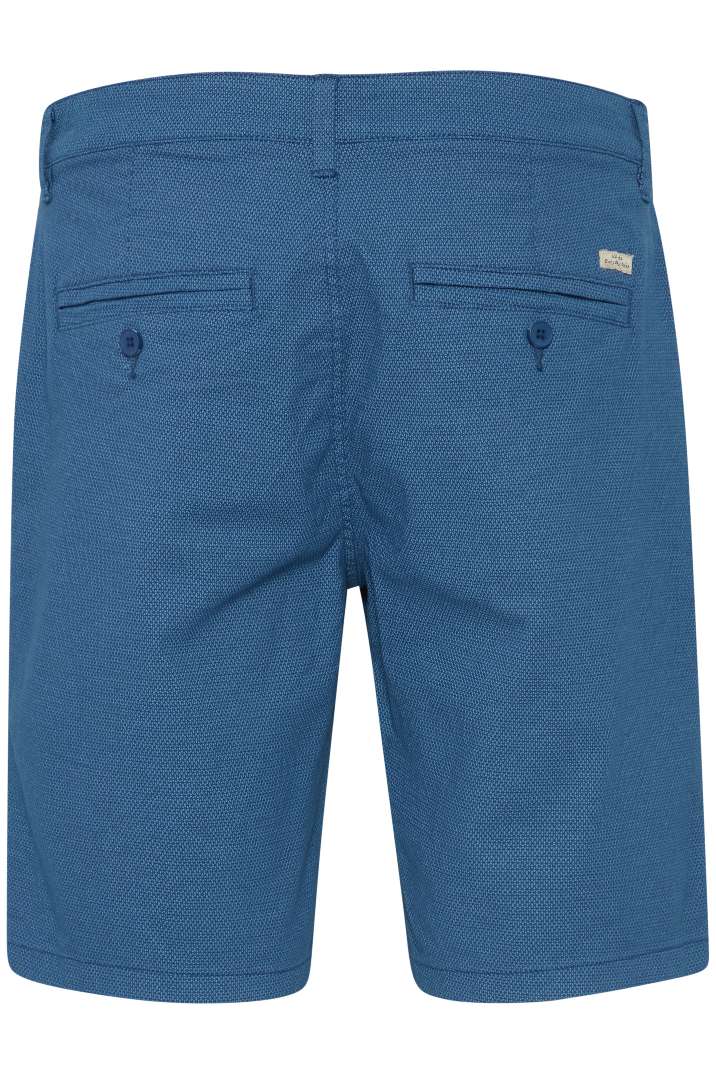 Woven Design Cotton Shorts - Navy