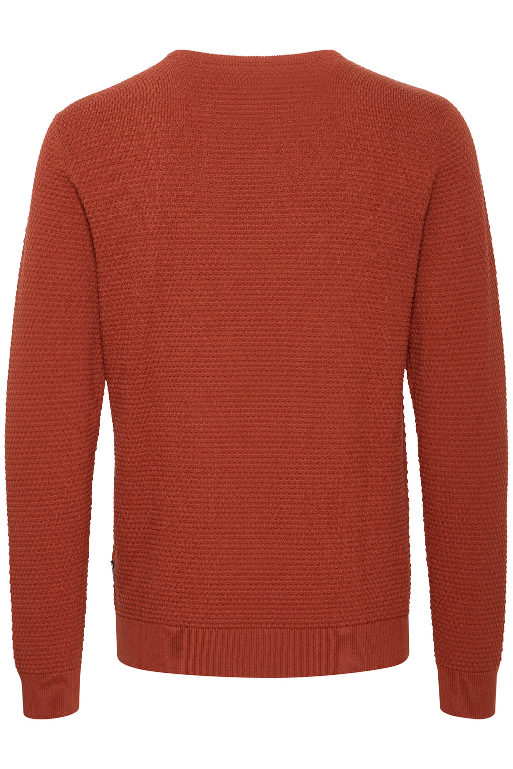 Pure-Cotton Textured Knit Jumper - Orange