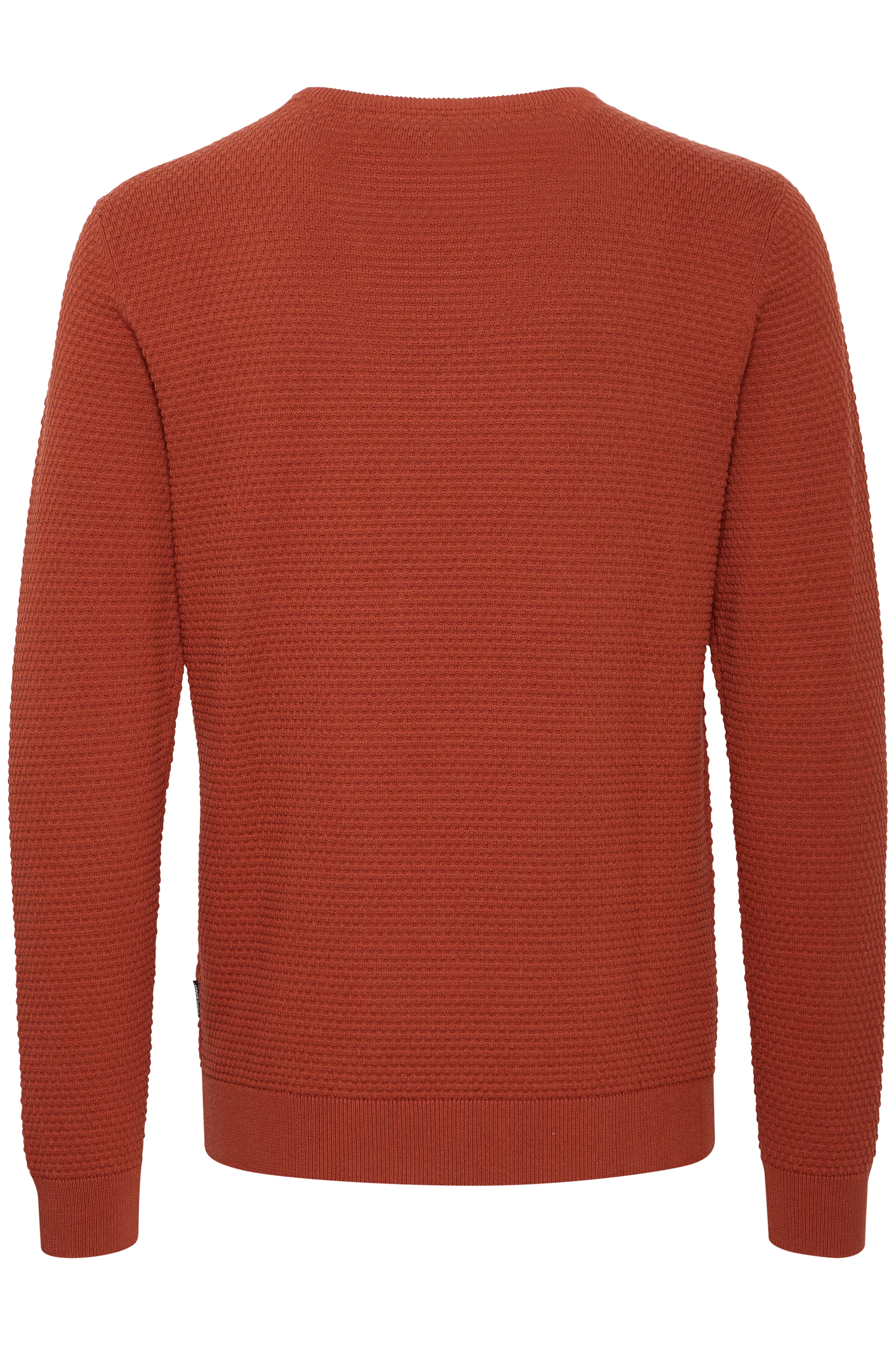 Pure-Cotton Textured Knit Jumper - Orange