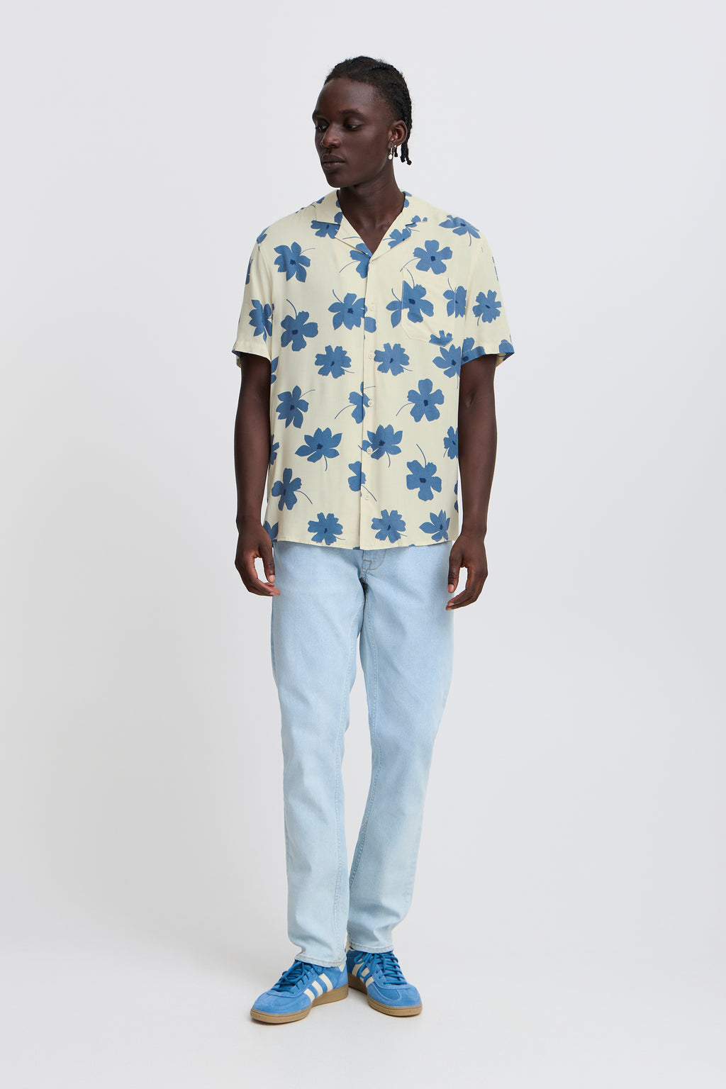 BHADAN Light-Weight Hawaiian Shirt - Sand