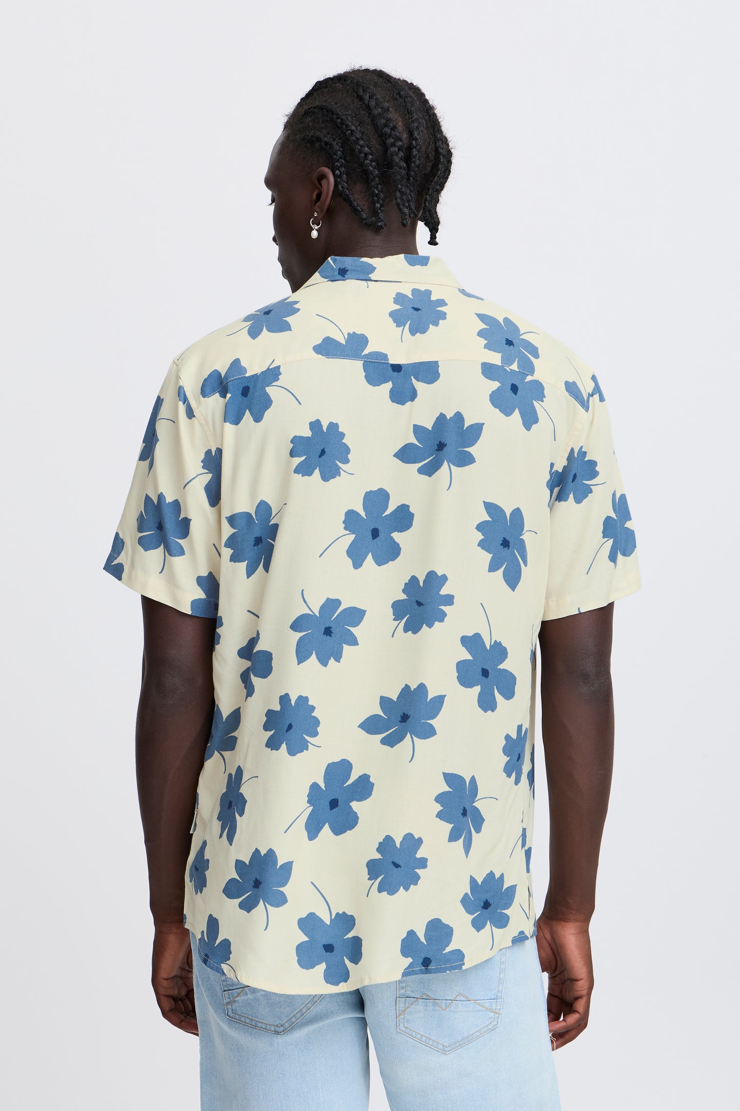 BHADAN Light-Weight Hawaiian Shirt - Sand