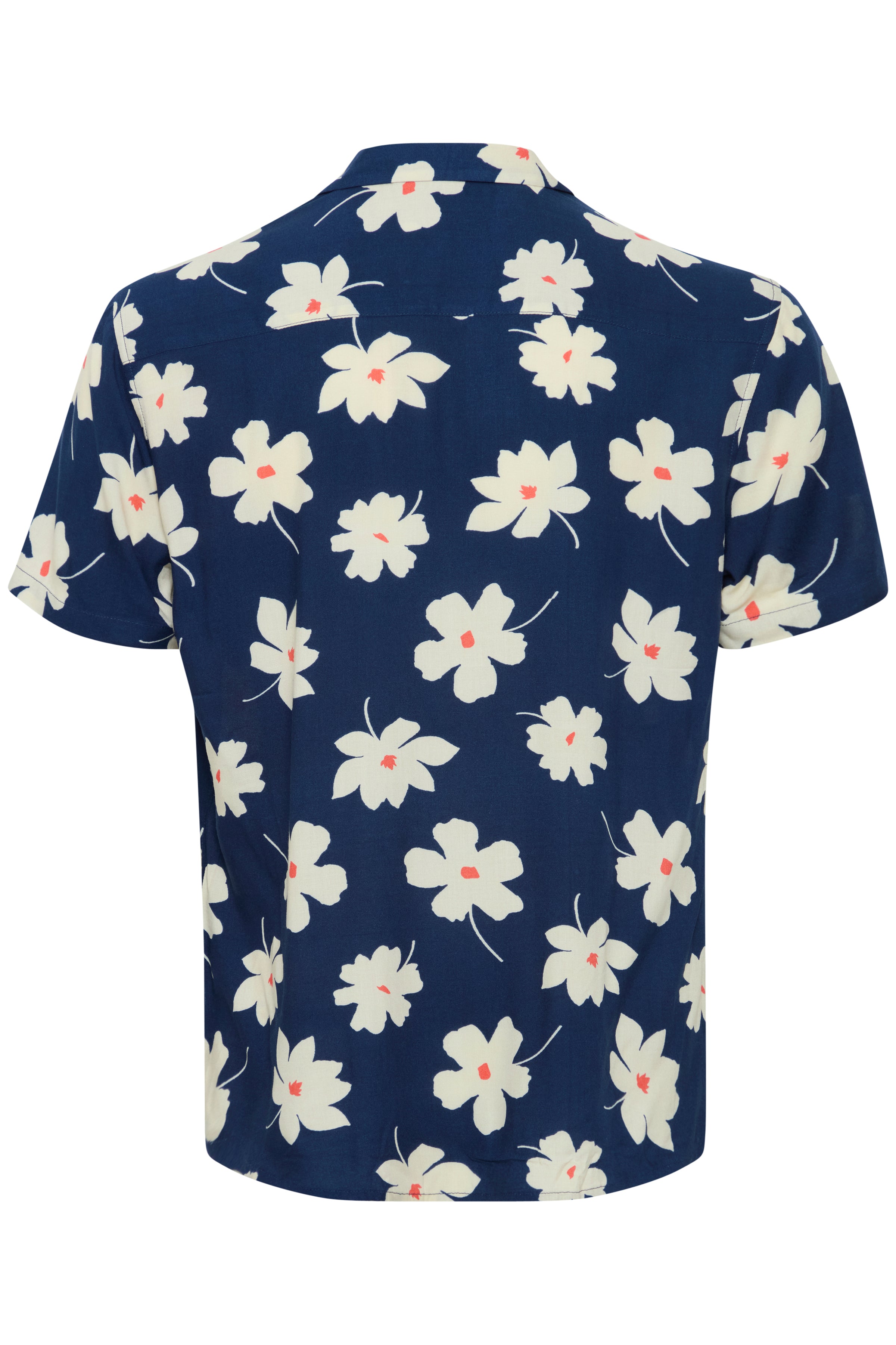 BHADAN Light-Weight Hawaiian Shirt - Navy