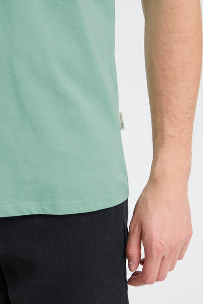 Cotton O-Neck Tee - Green