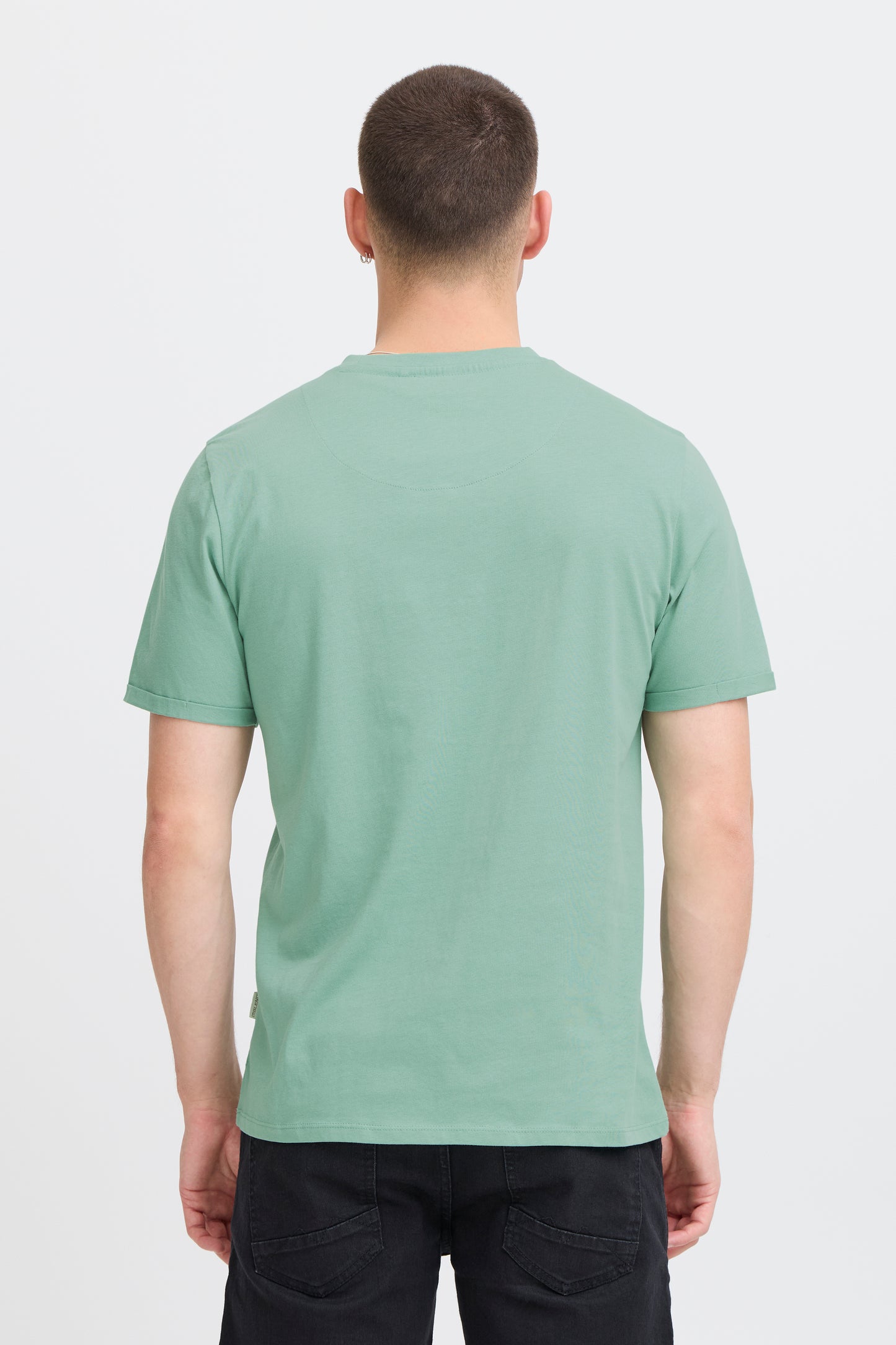 Cotton O-Neck Tee - Green