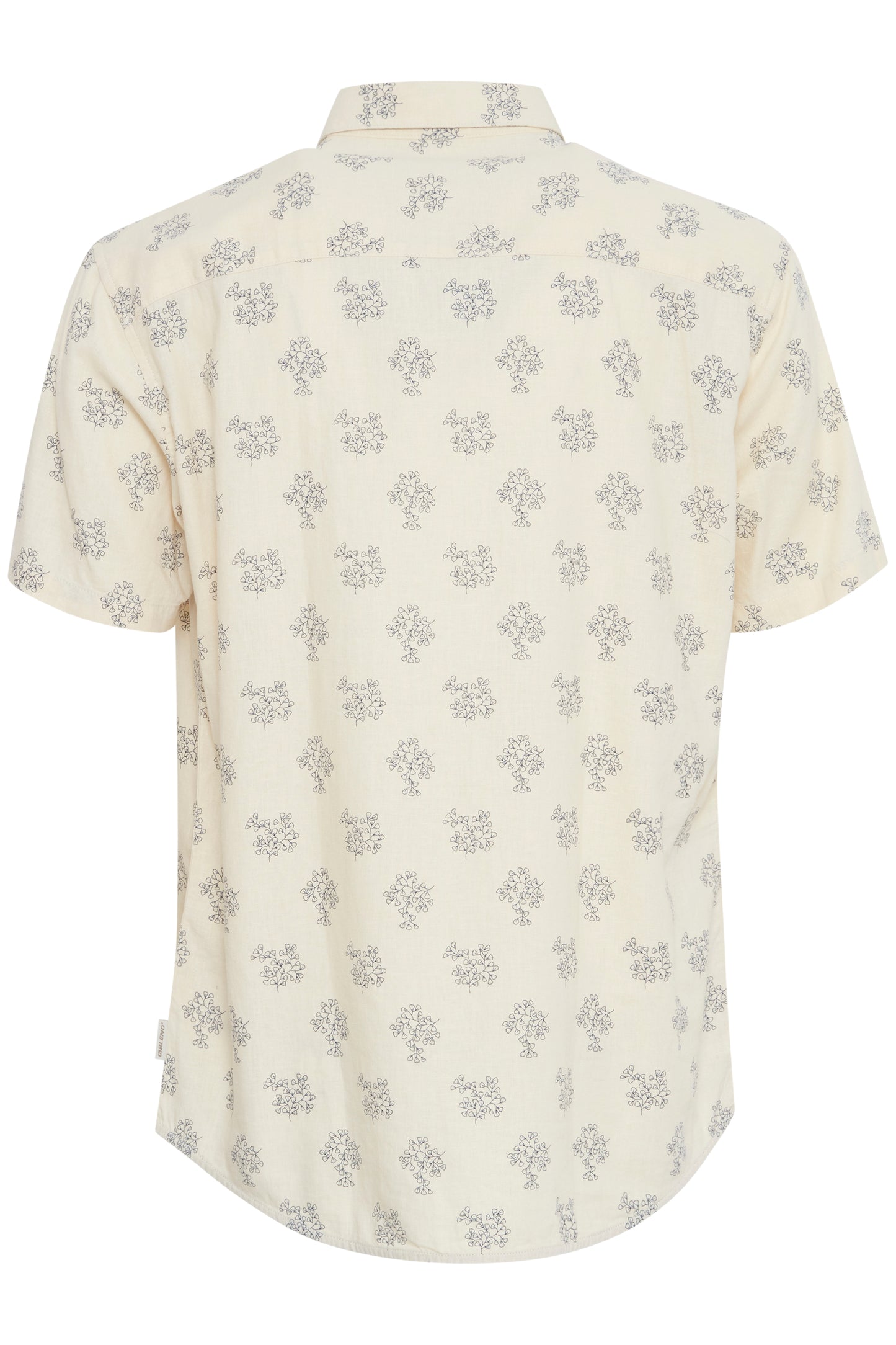 BHBOBBY Linen Mix Pattern Shirt - Cream