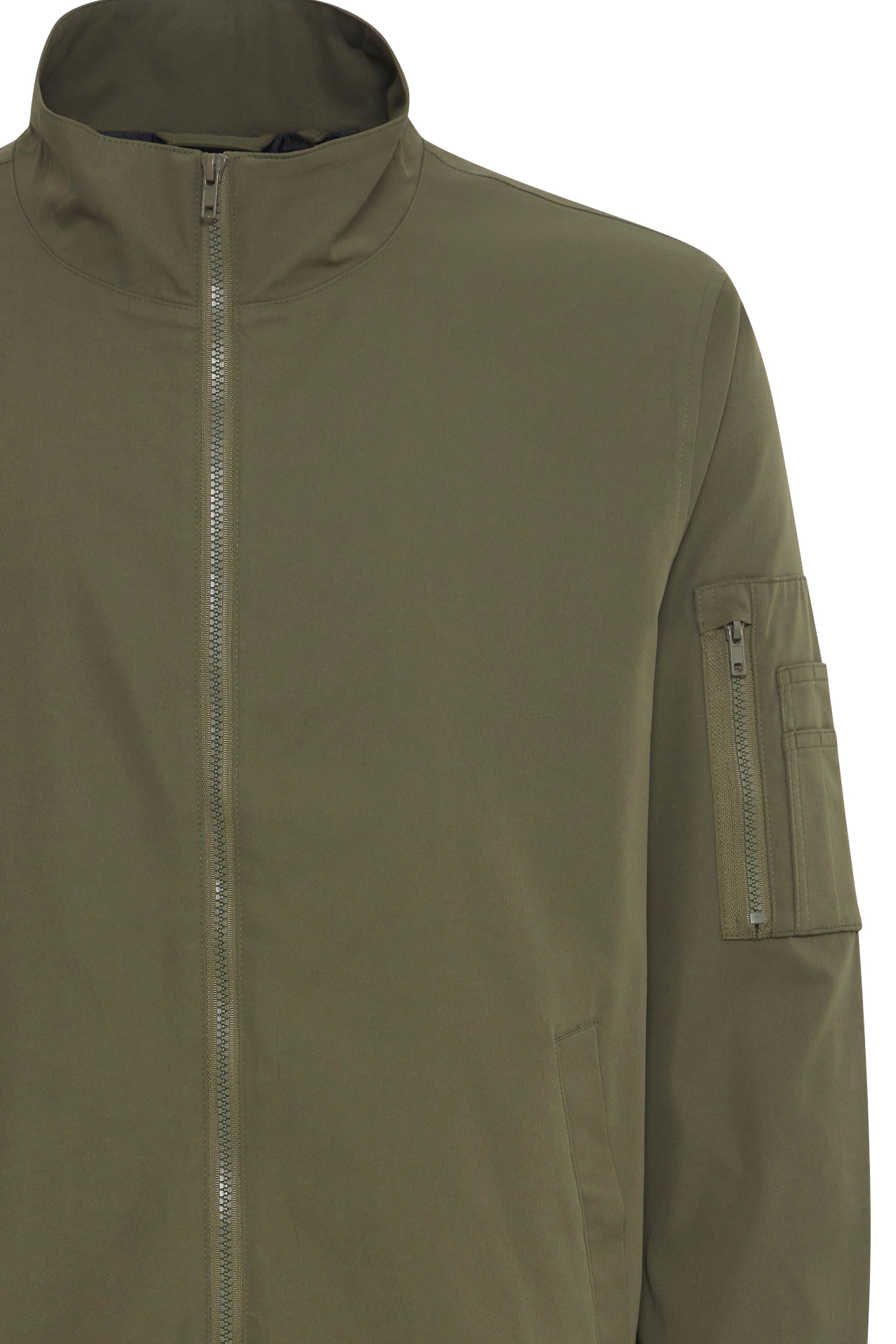 Harrington Style BHEFI Jacket - Olive Green