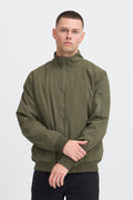 Harrington Style BHEFI Jacket - Olive Green